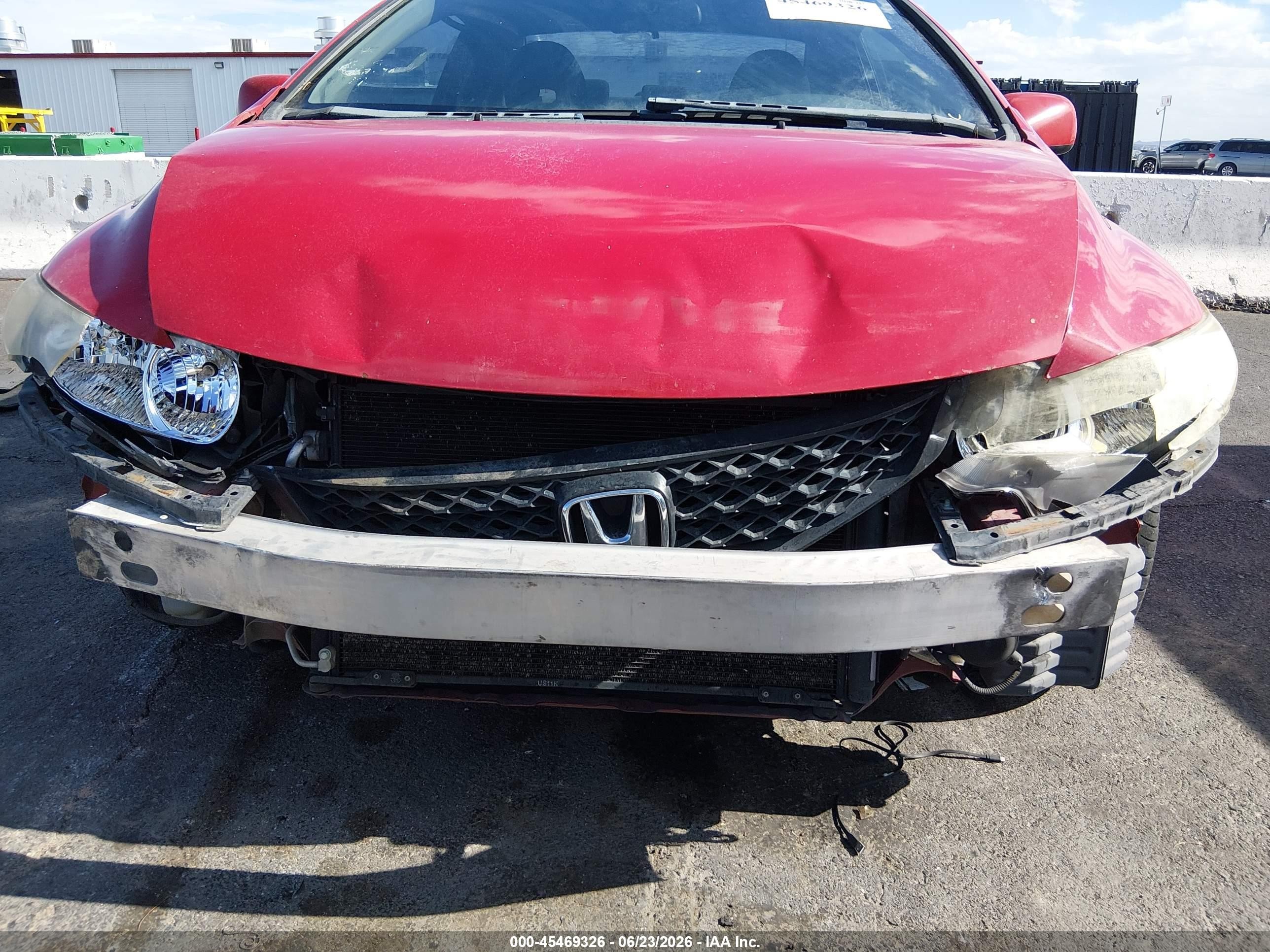 2009 Honda Civic Ex Red vin: 2HGFG12869H517408