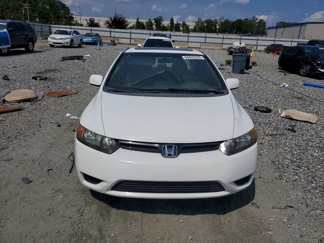 2006 Honda Civic Ex White vin: 2HGFG12876H503870