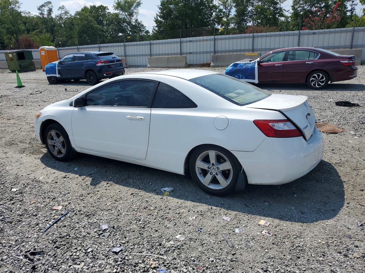 2006 Honda Civic Ex White vin: 2HGFG12876H503870