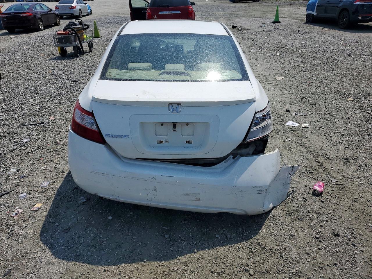2006 Honda Civic Ex White vin: 2HGFG12876H503870