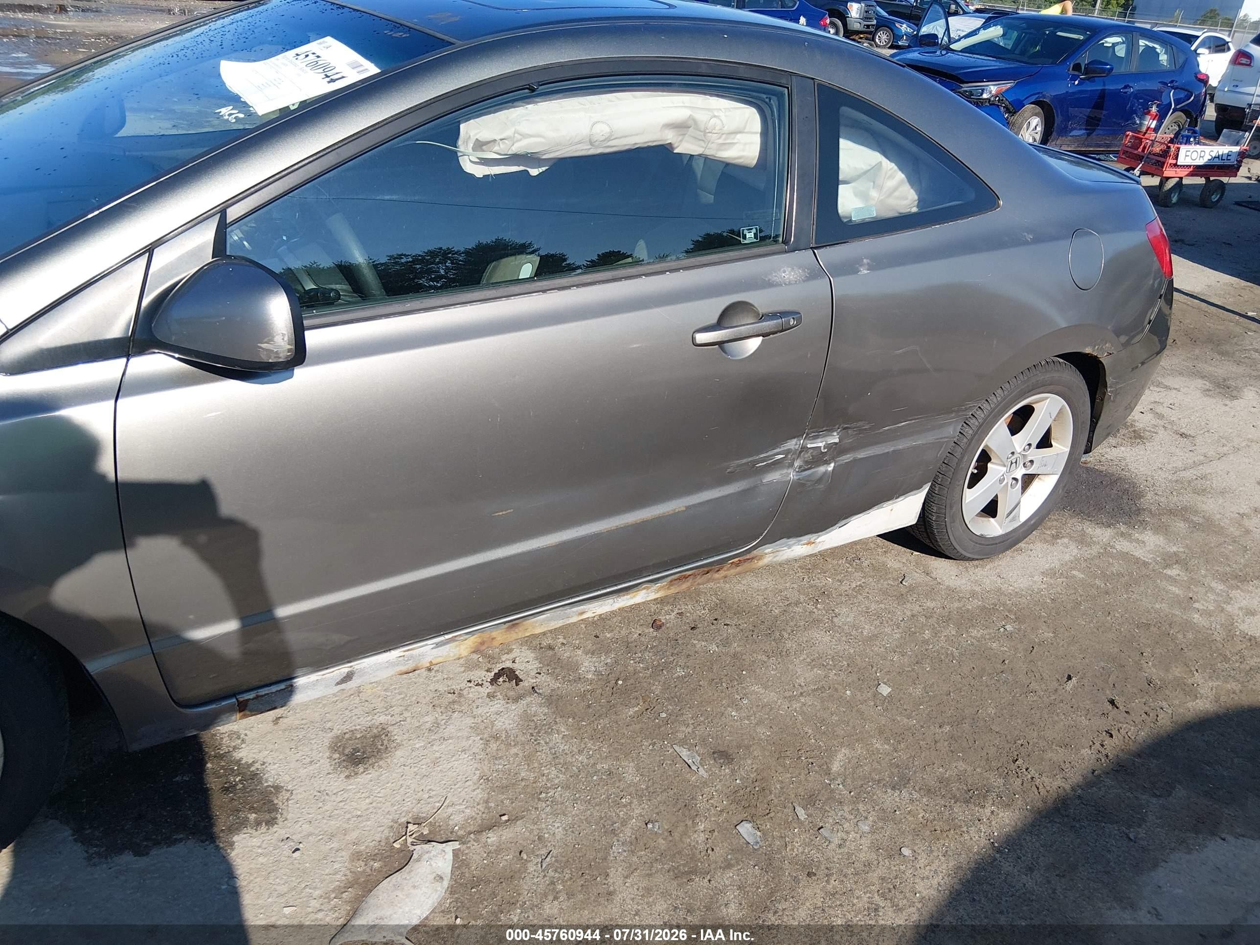 2006 Honda Civic Ex Серый vin: 2HGFG12876H536335