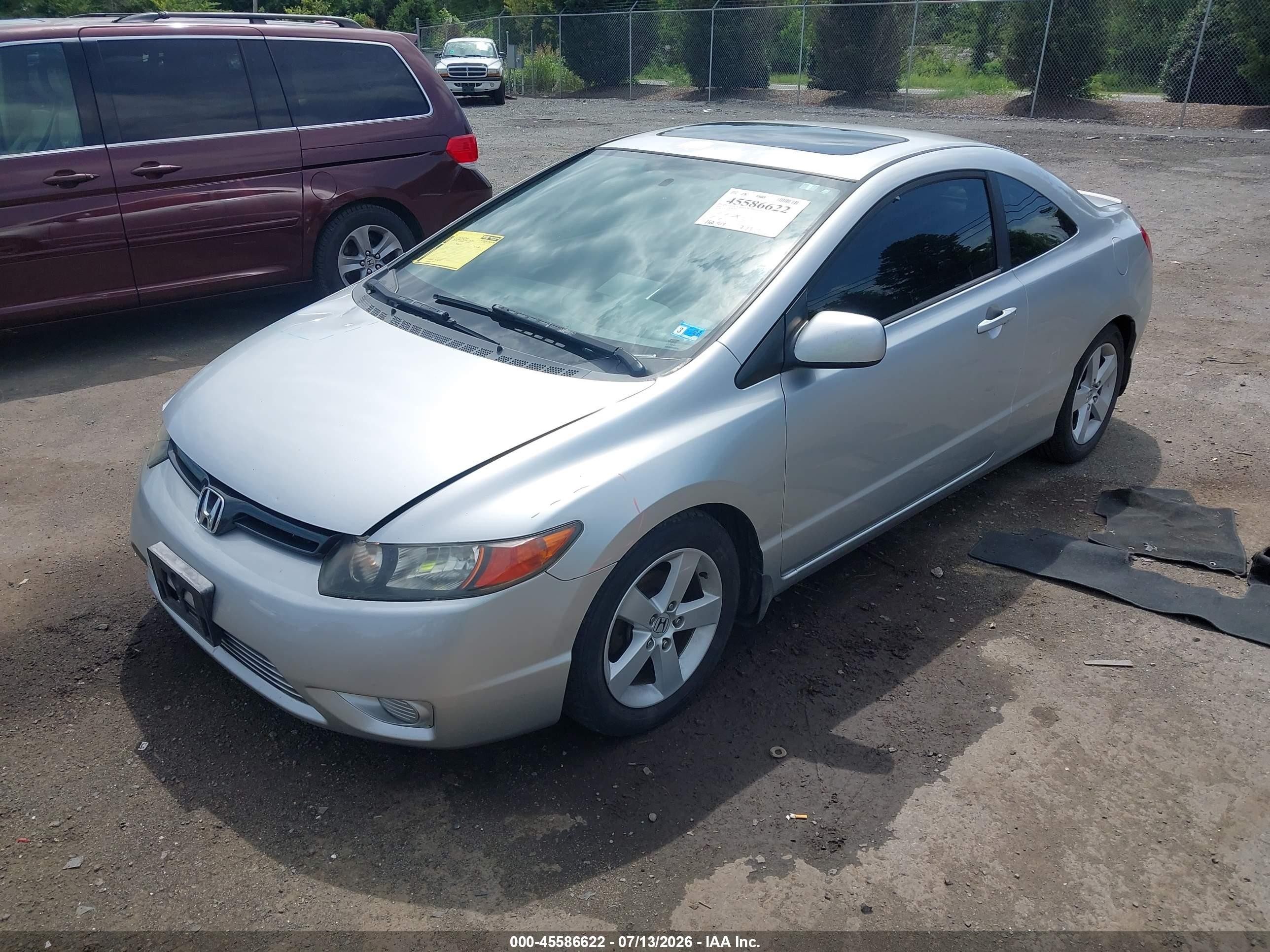 2006 Honda Civic Ex Silver vin: 2HGFG12876H544211