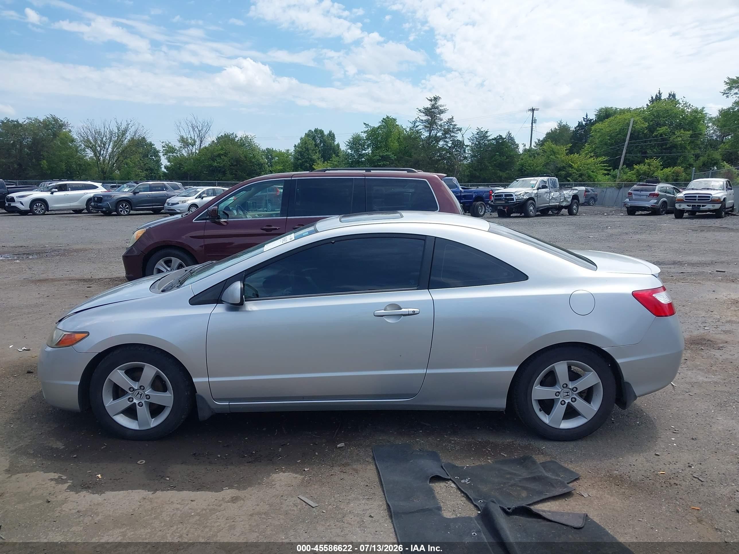 2006 Honda Civic Ex Silver vin: 2HGFG12876H544211