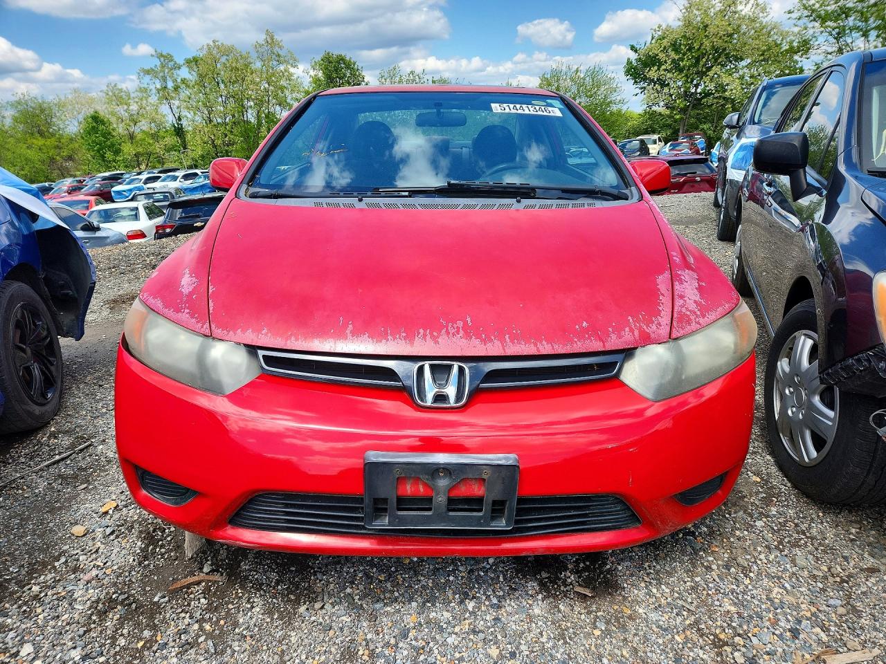 2006 Honda Civic Ex Красный vin: 2HGFG12876H544466