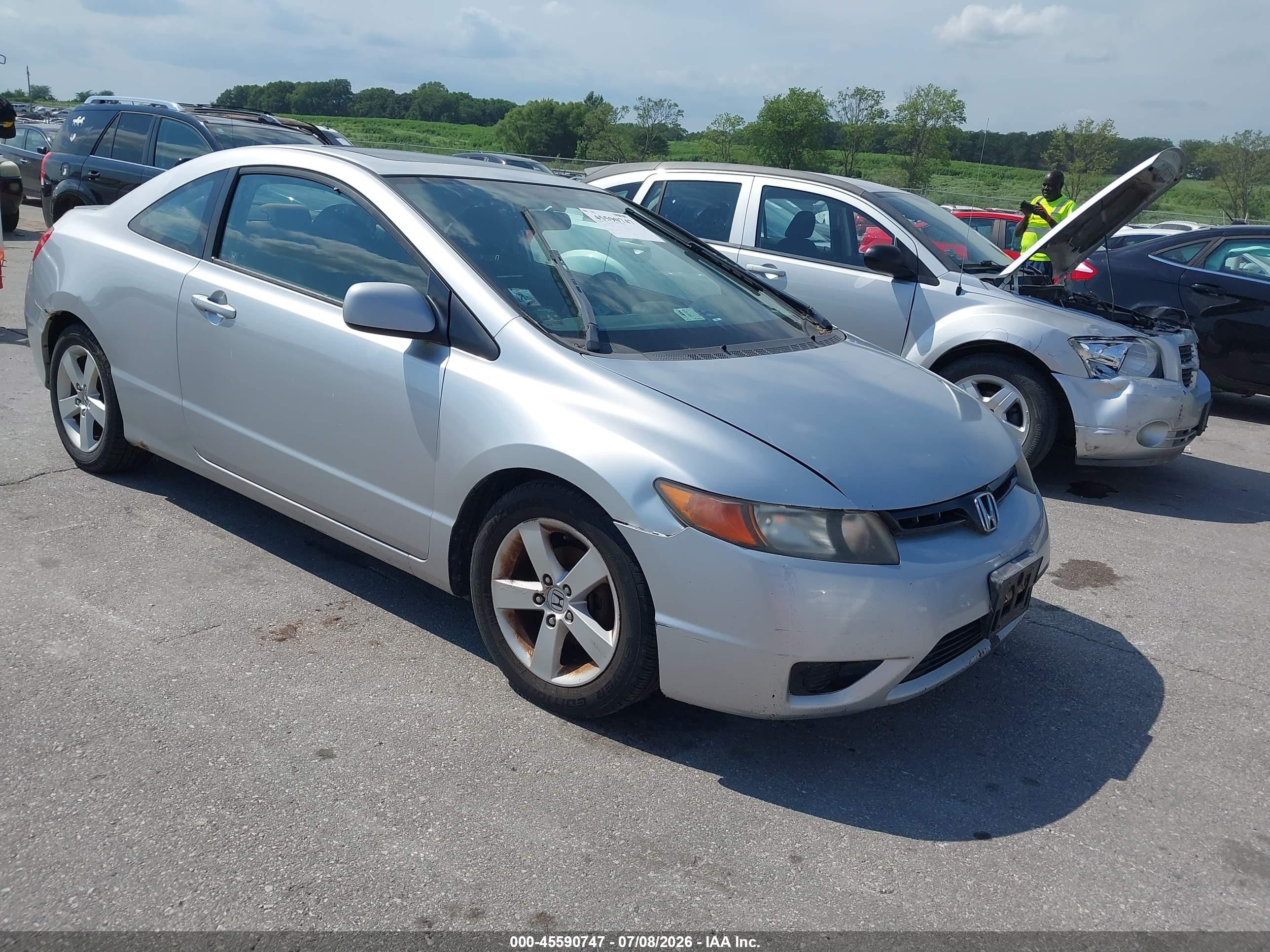 2006 Honda Civic Ex Silver vin: 2HGFG12876H553345