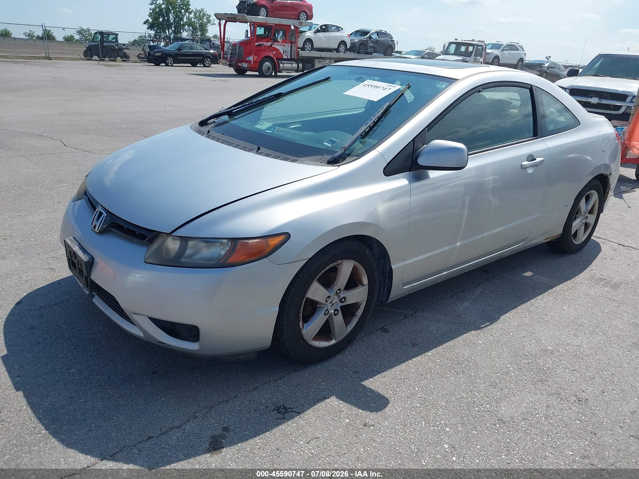 2006 Honda Civic Ex Silver vin: 2HGFG12876H553345
