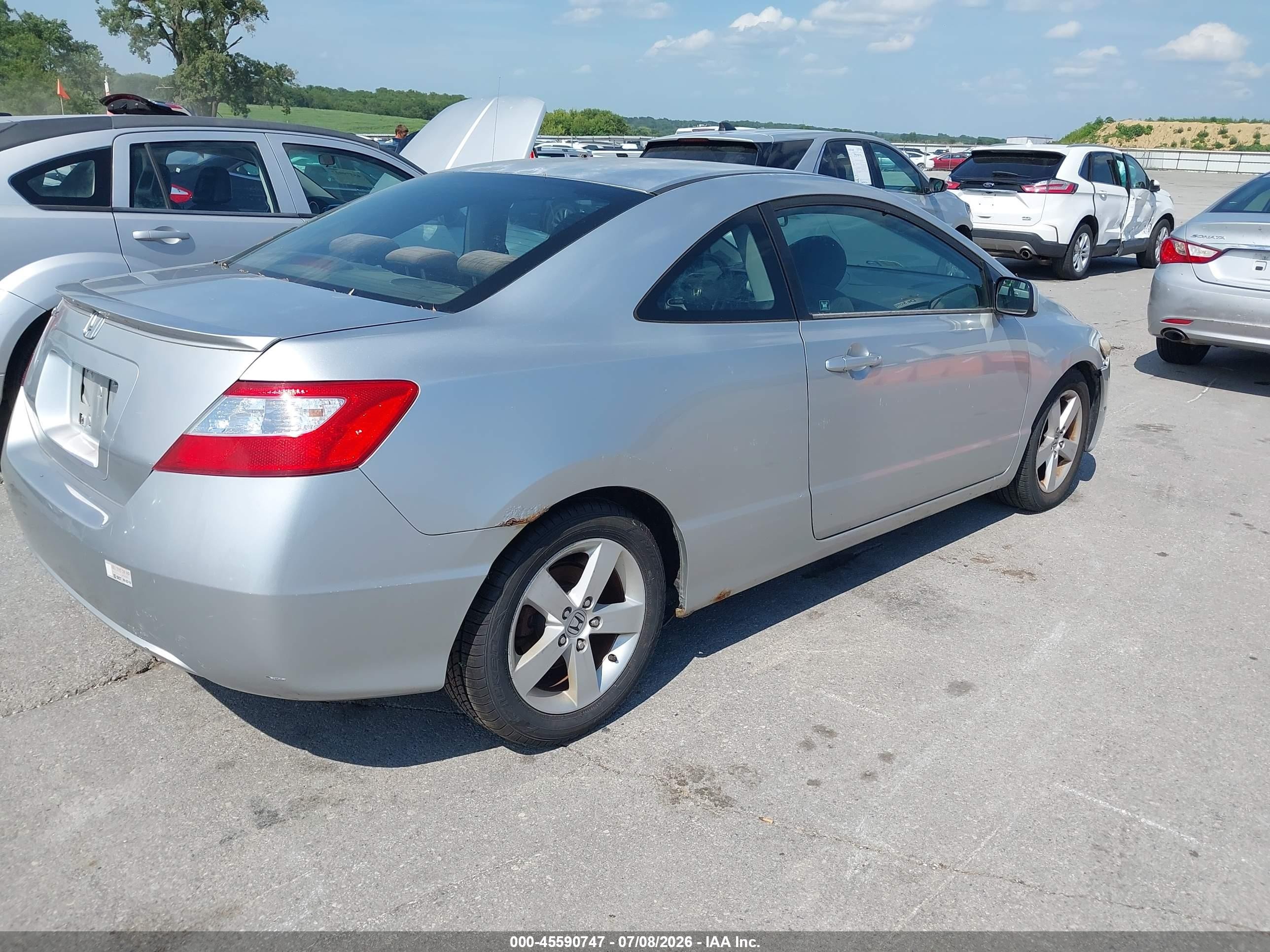 2006 Honda Civic Ex Silver vin: 2HGFG12876H553345