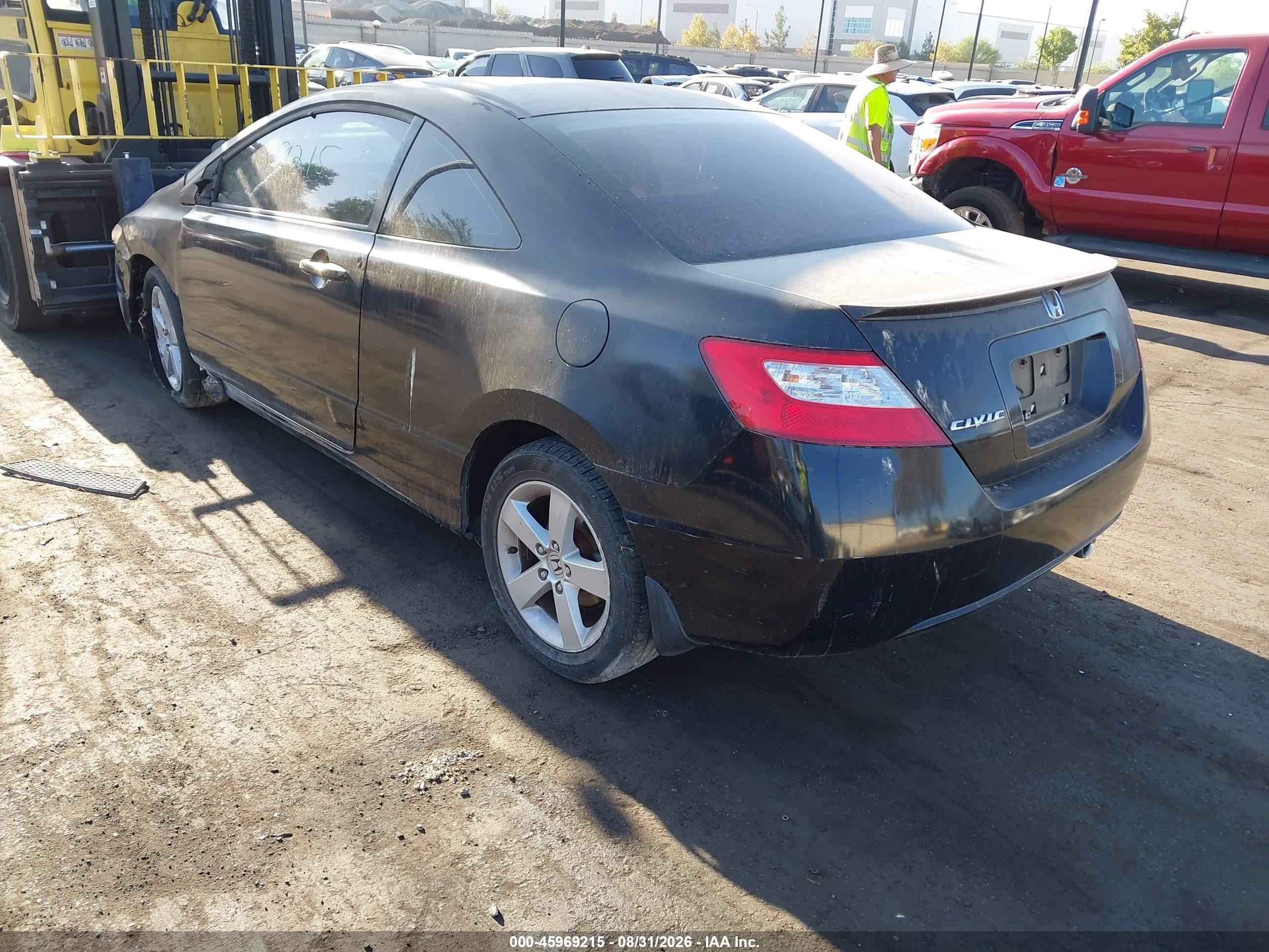 2006 Honda Civic Ex Black vin: 2HGFG12876H571117
