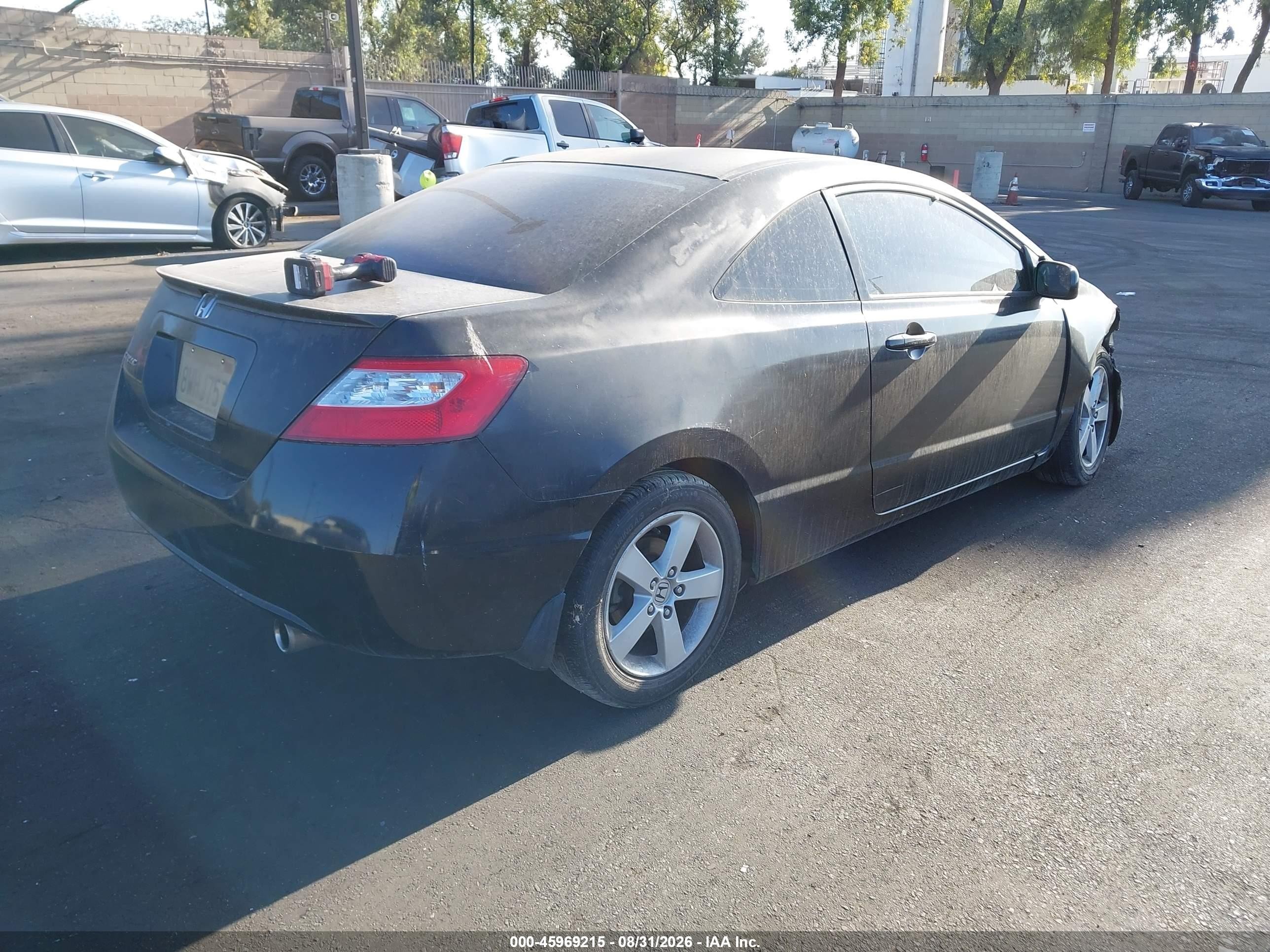 2006 Honda Civic Ex Black vin: 2HGFG12876H571117