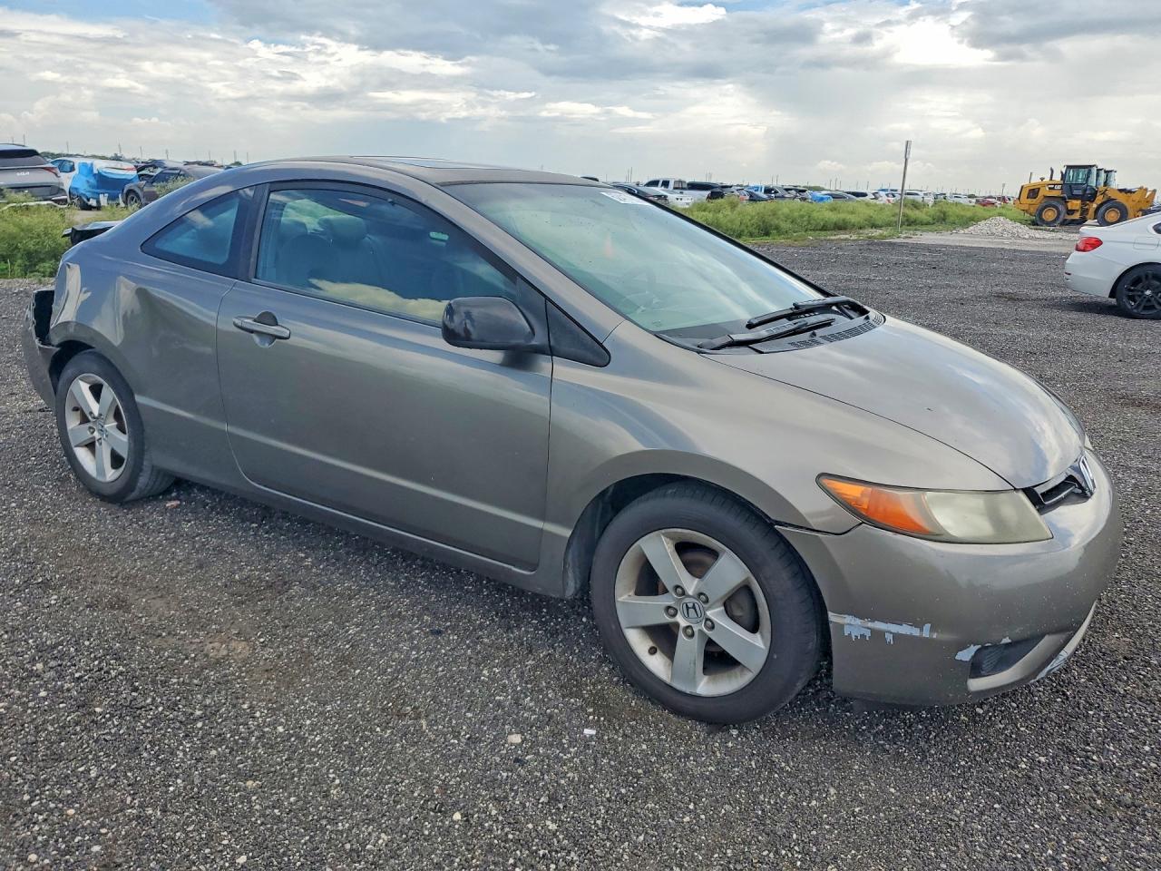 2007 Honda Civic Ex Желто-коричневый vin: 2HGFG12877H502168