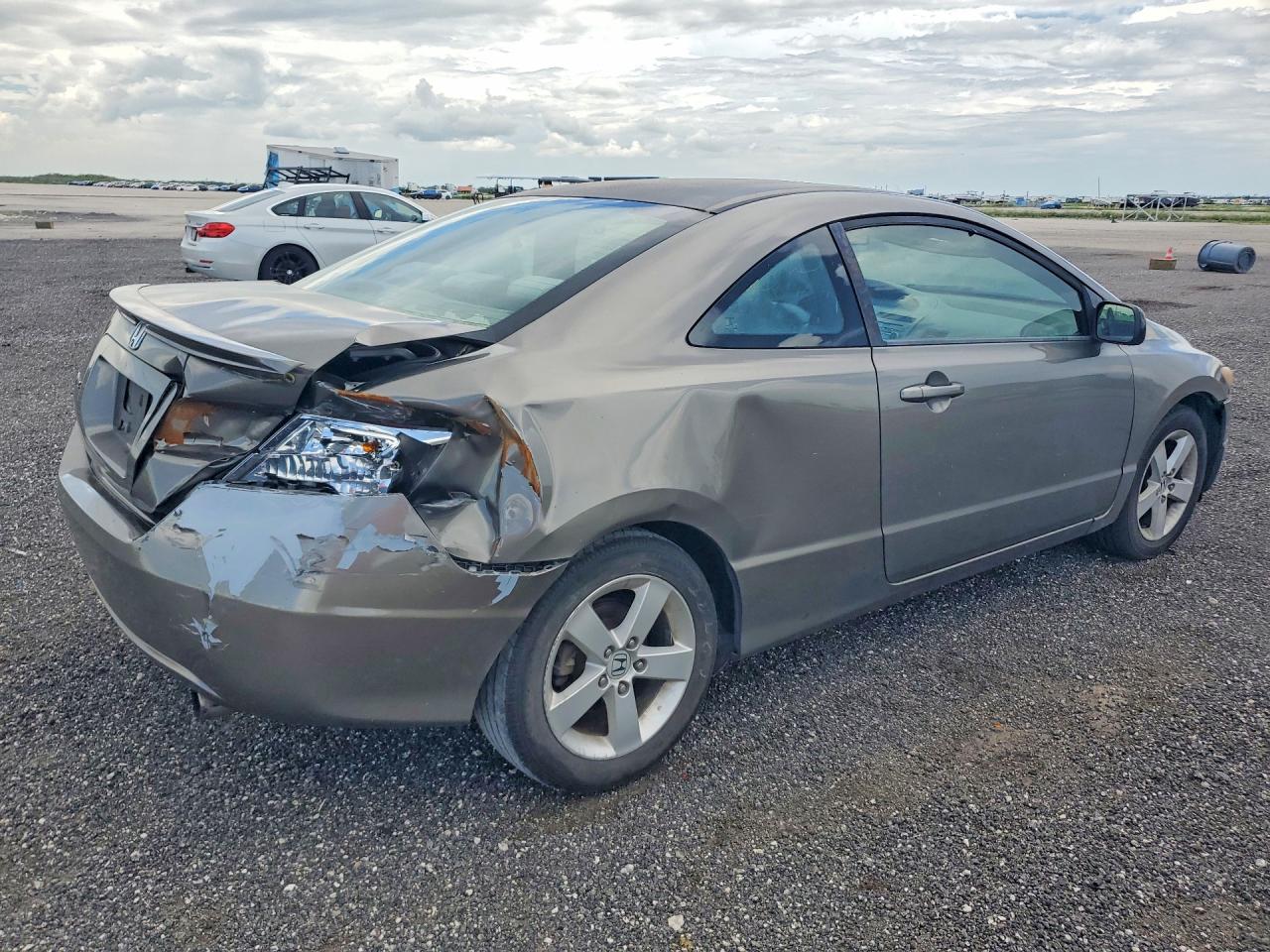 2007 Honda Civic Ex Желто-коричневый vin: 2HGFG12877H502168