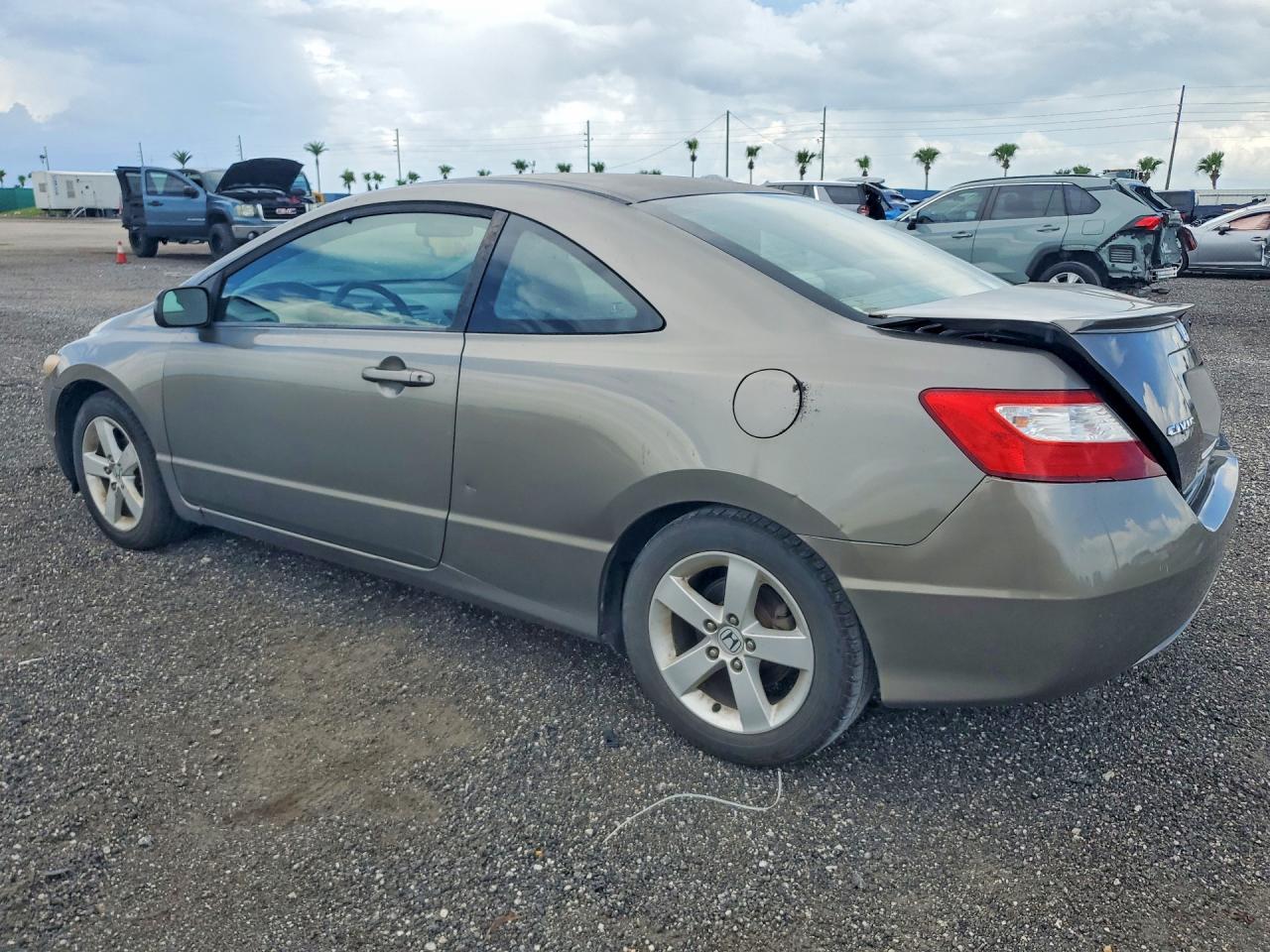2007 Honda Civic Ex Желто-коричневый vin: 2HGFG12877H502168