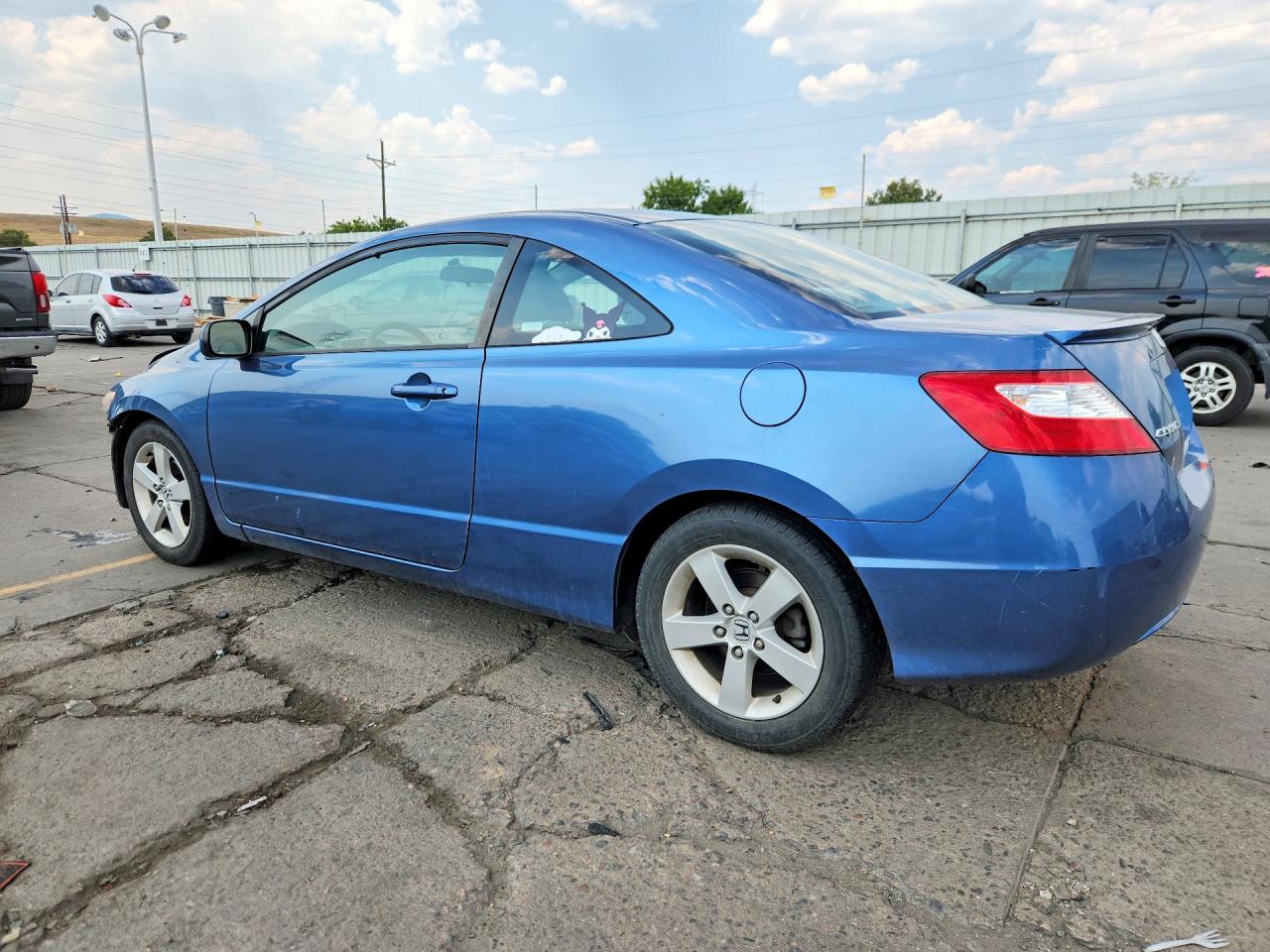 2007 Honda Civic Ex Синий vin: 2HGFG12877H506480