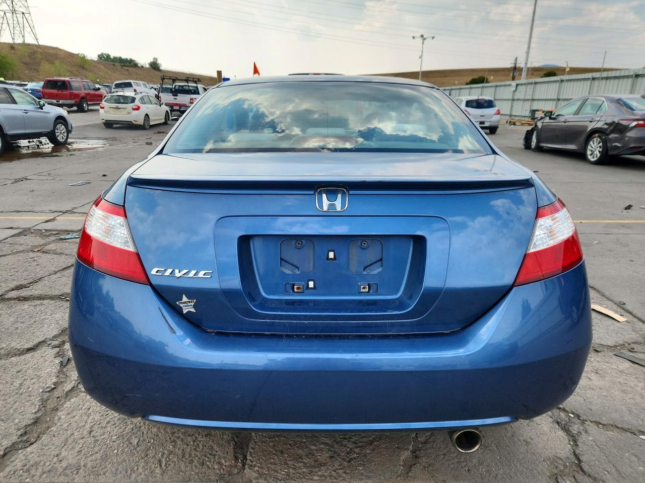 2007 Honda Civic Ex Синий vin: 2HGFG12877H506480