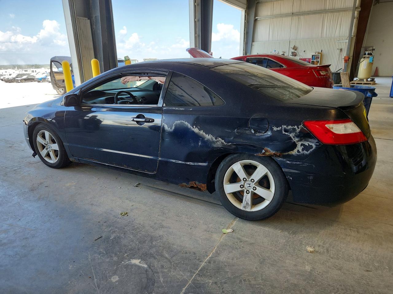 2007 Honda Civic Ex Black vin: 2HGFG12877H516930