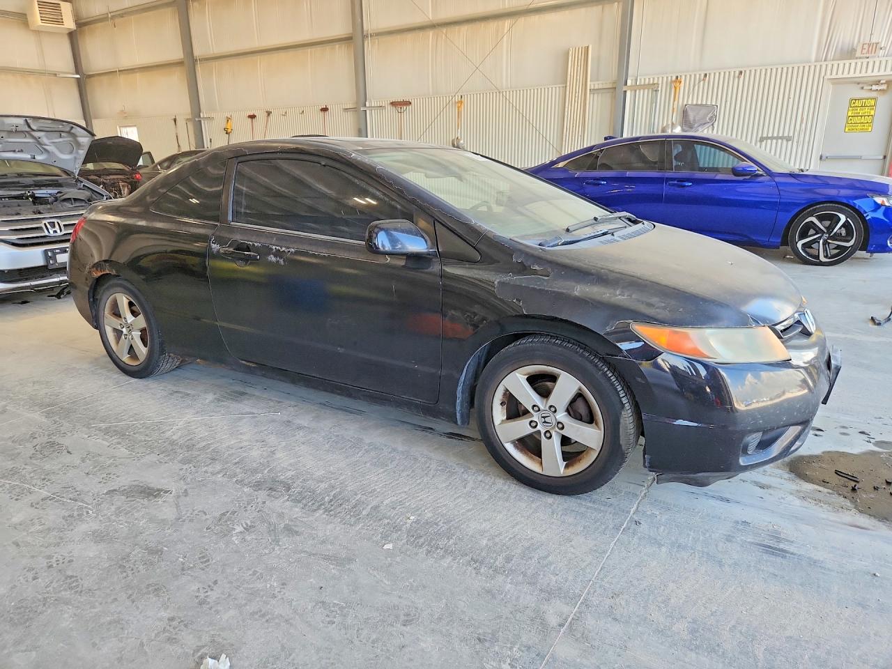 2007 Honda Civic Ex Black vin: 2HGFG12877H516930
