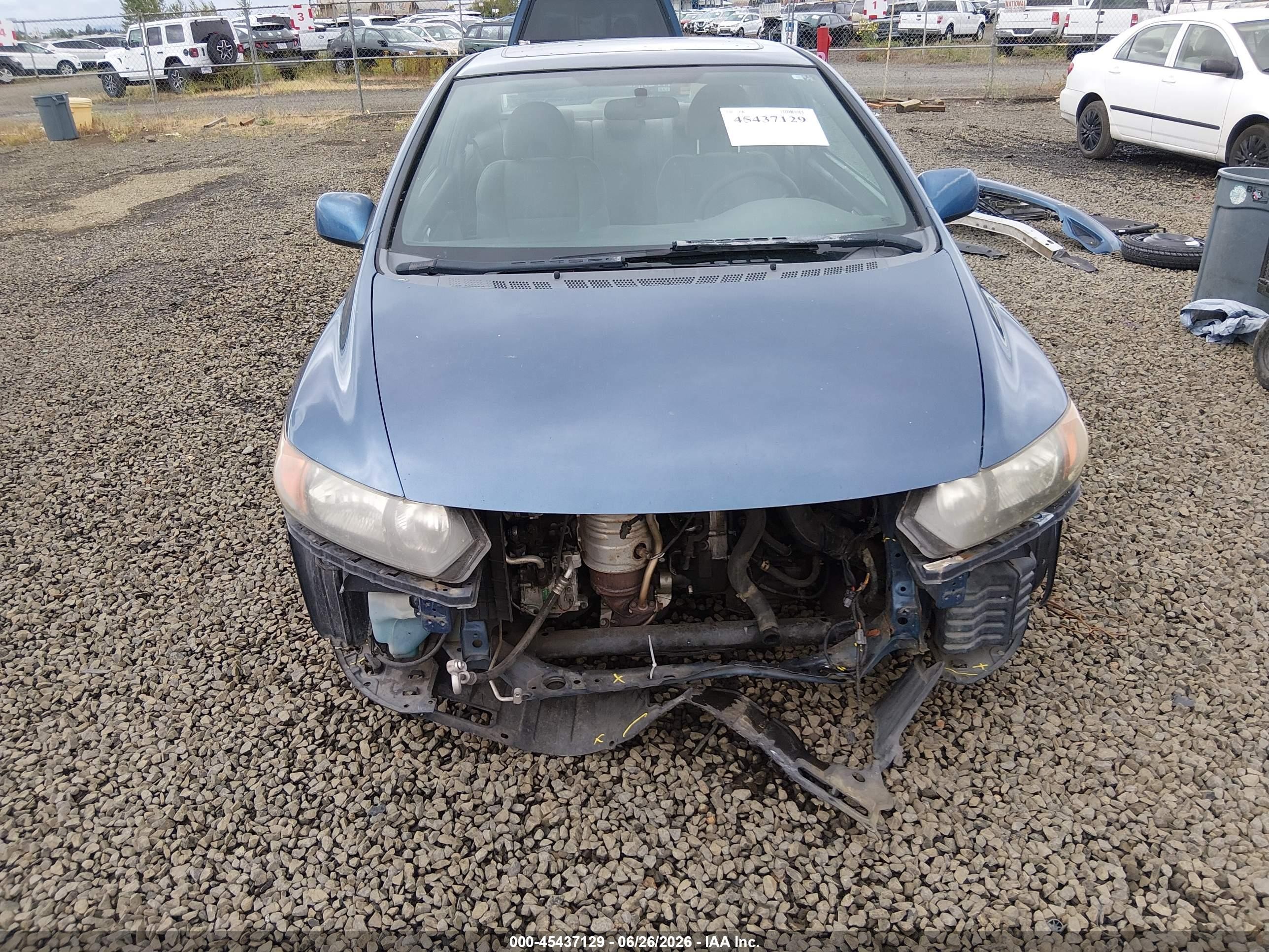 2007 Honda Civic Ex Blue vin: 2HGFG12877H529435