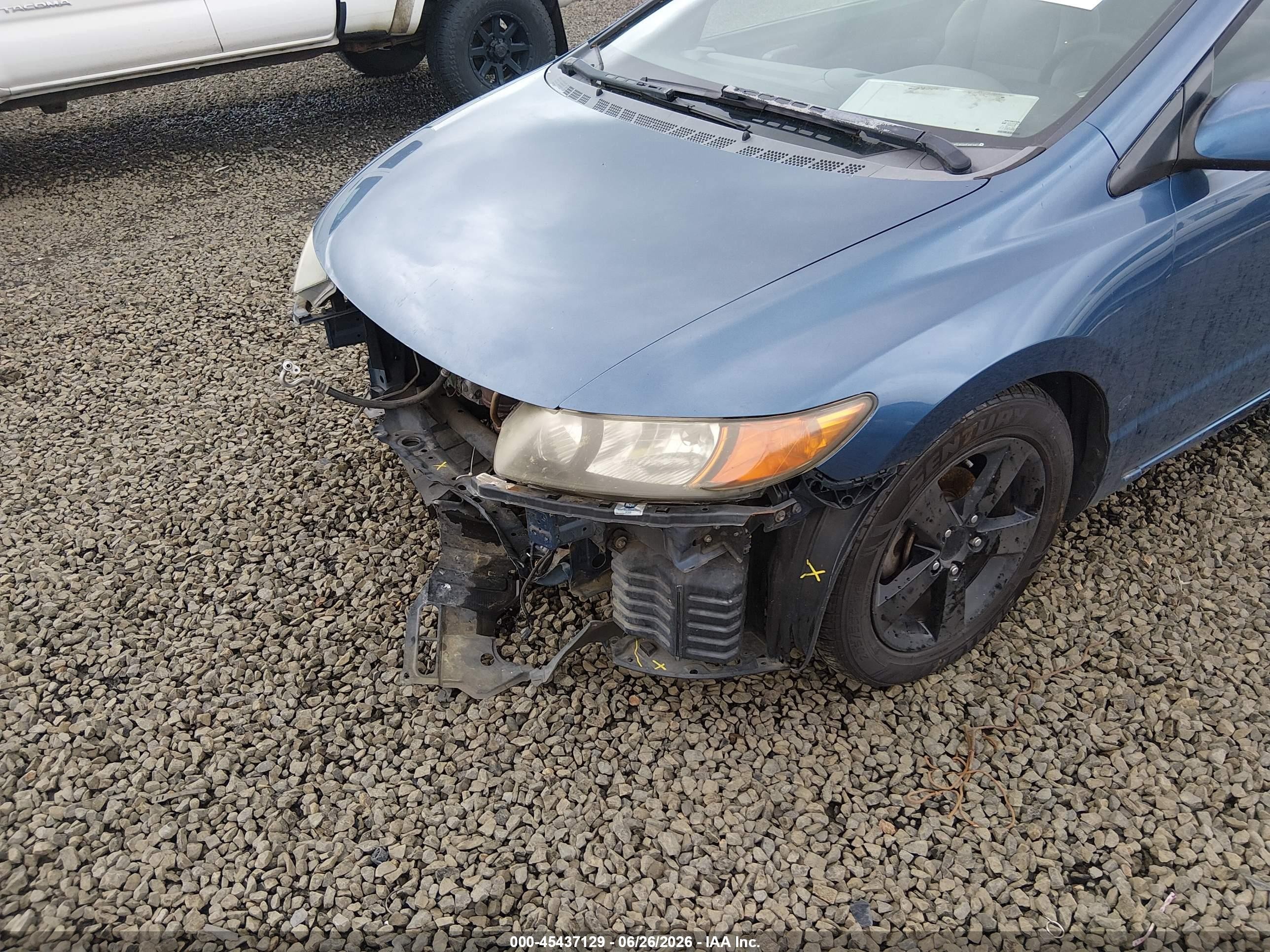 2007 Honda Civic Ex Blue vin: 2HGFG12877H529435