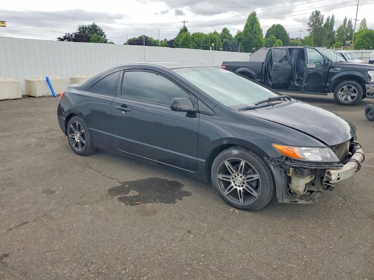 2007 Honda Civic Ex Black vin: 2HGFG12877H537230