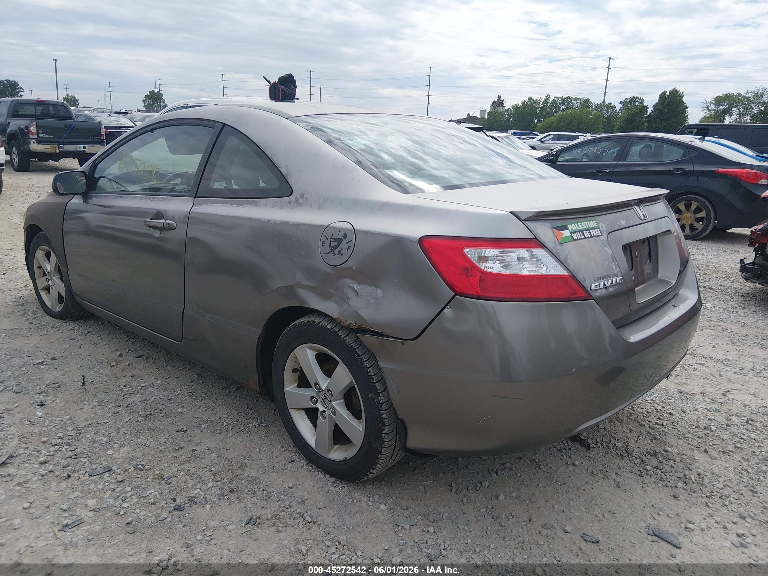 2008 Honda Civic Ex Silver vin: 2HGFG12878H500874