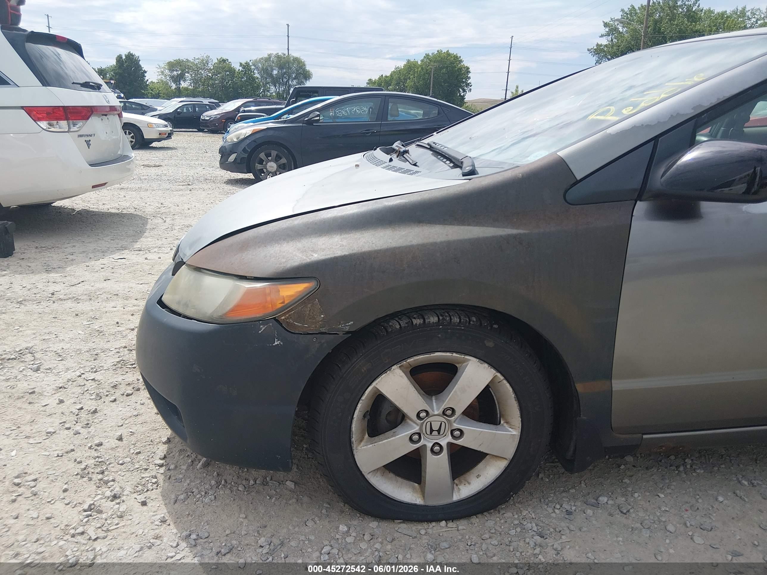 2008 Honda Civic Ex Silver vin: 2HGFG12878H500874