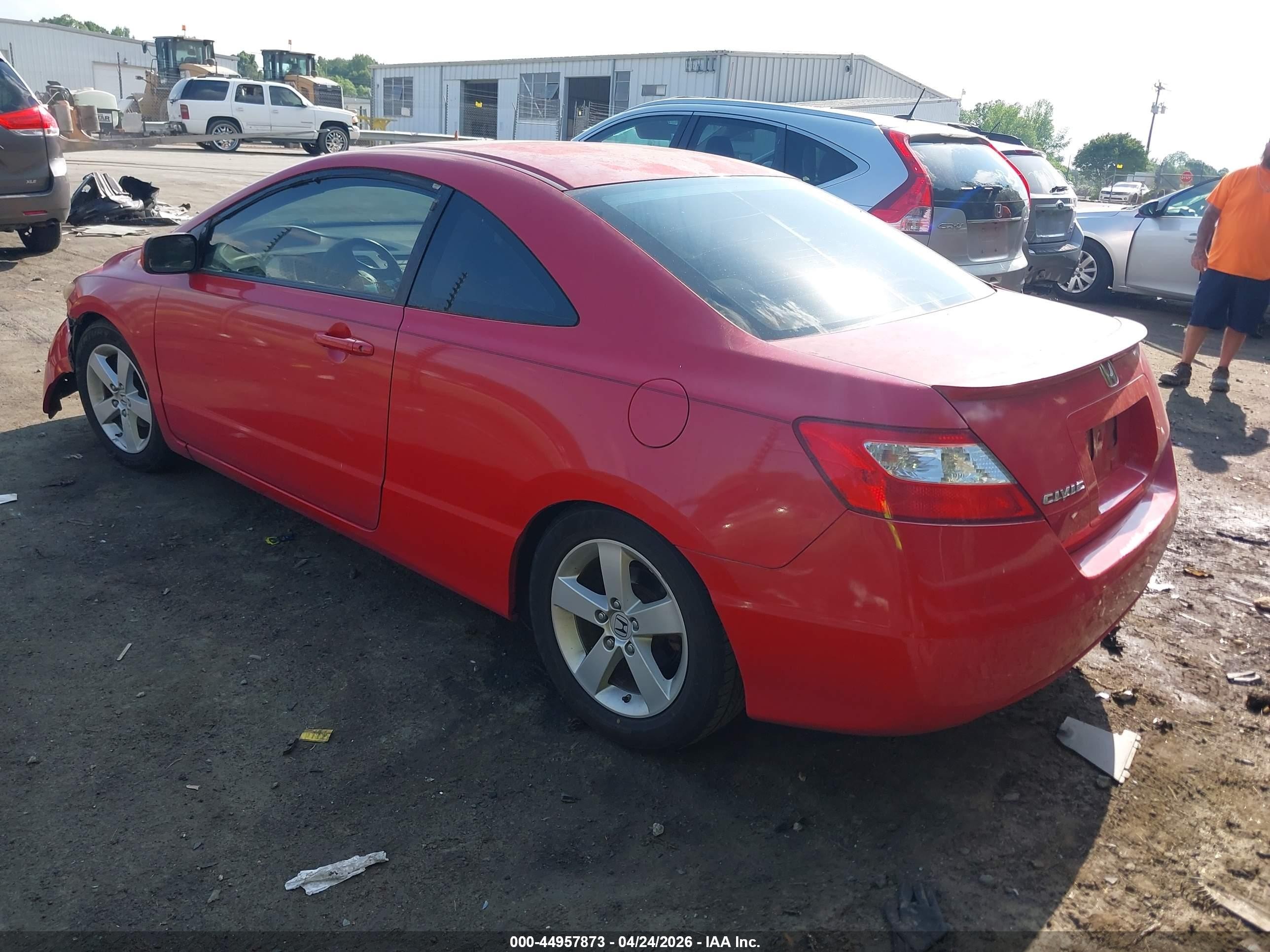 2008 Honda Civic Ex Red vin: 2HGFG12878H507873