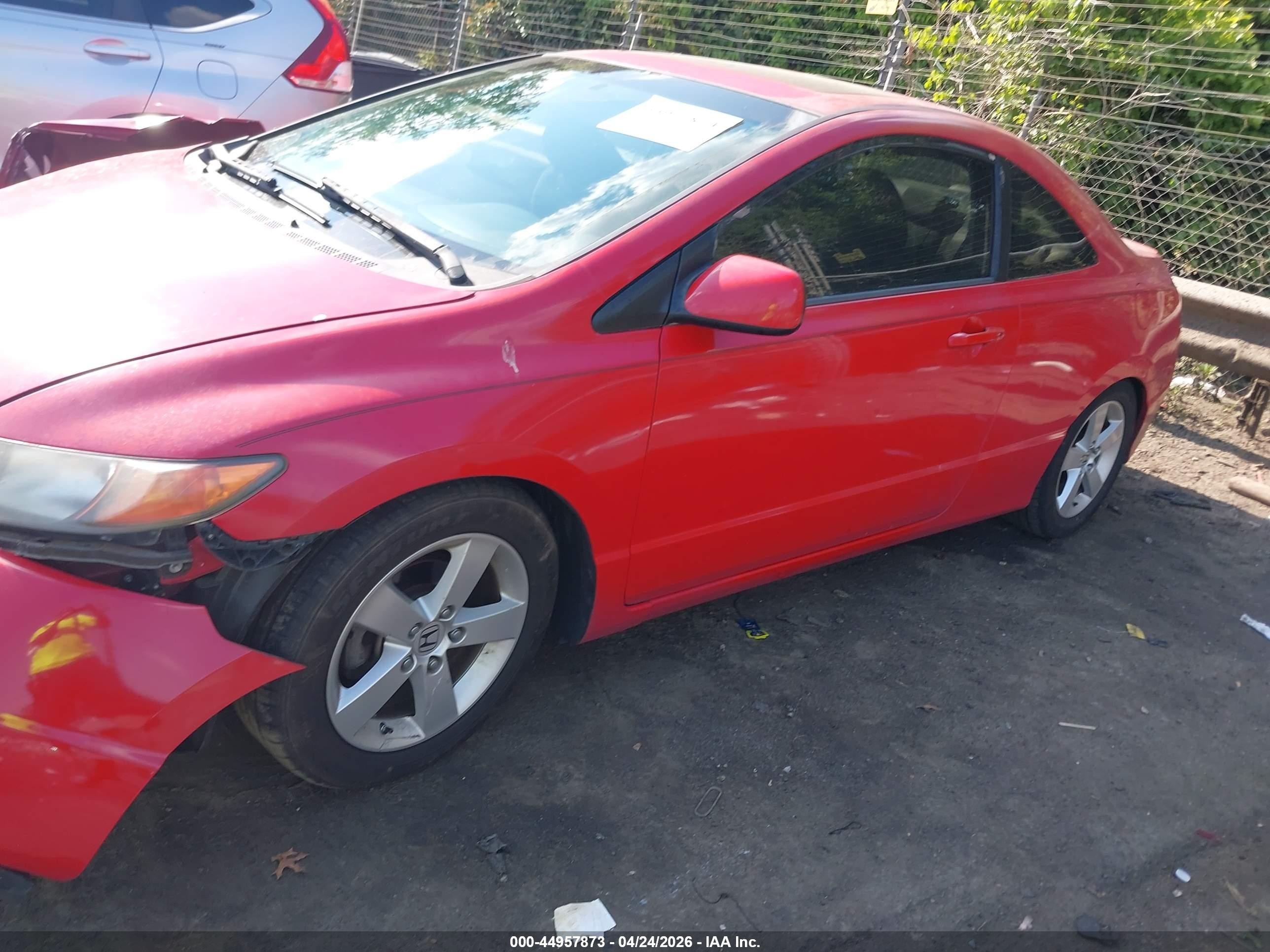 2008 Honda Civic Ex Red vin: 2HGFG12878H507873