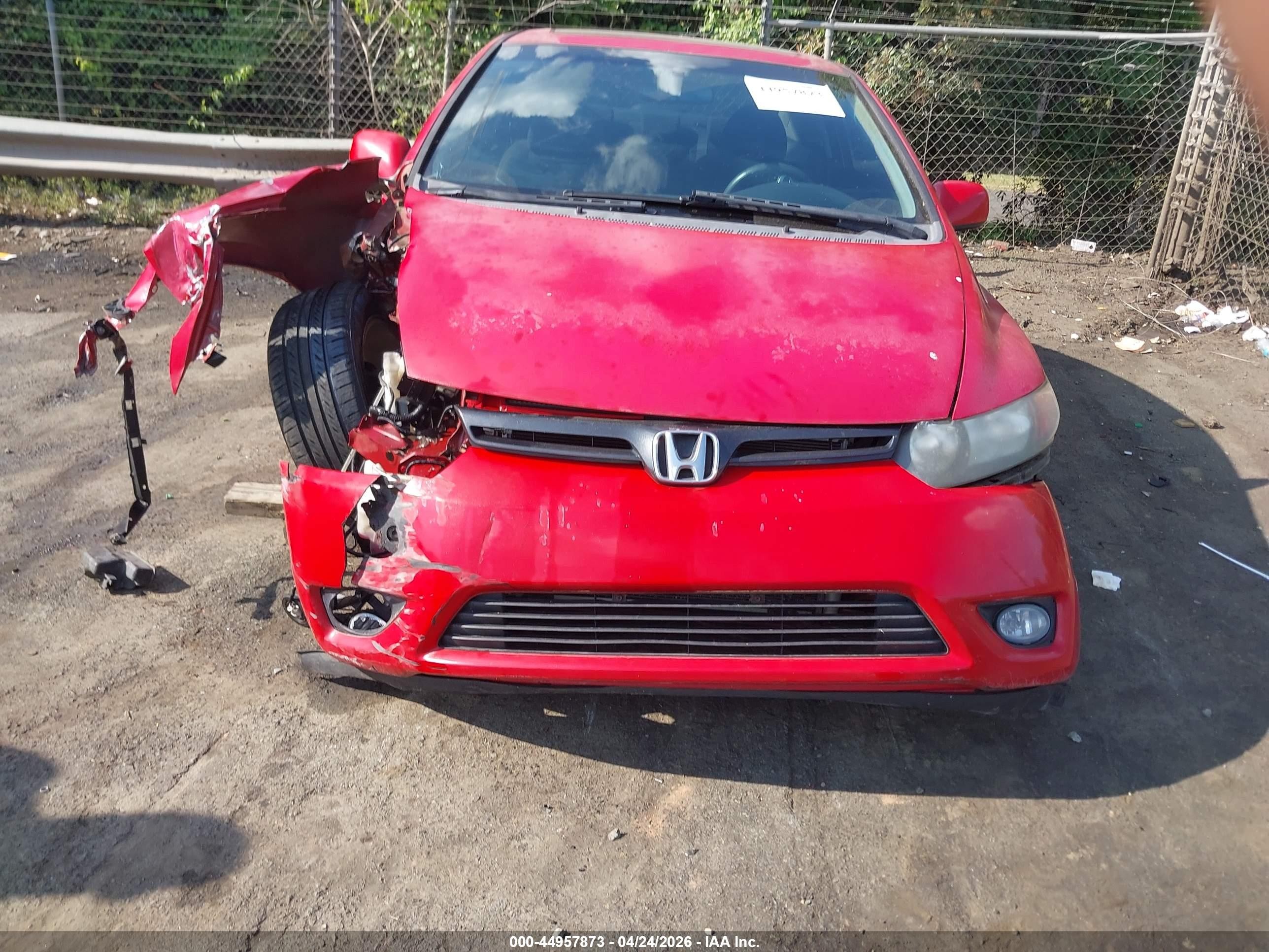 2008 Honda Civic Ex Red vin: 2HGFG12878H507873