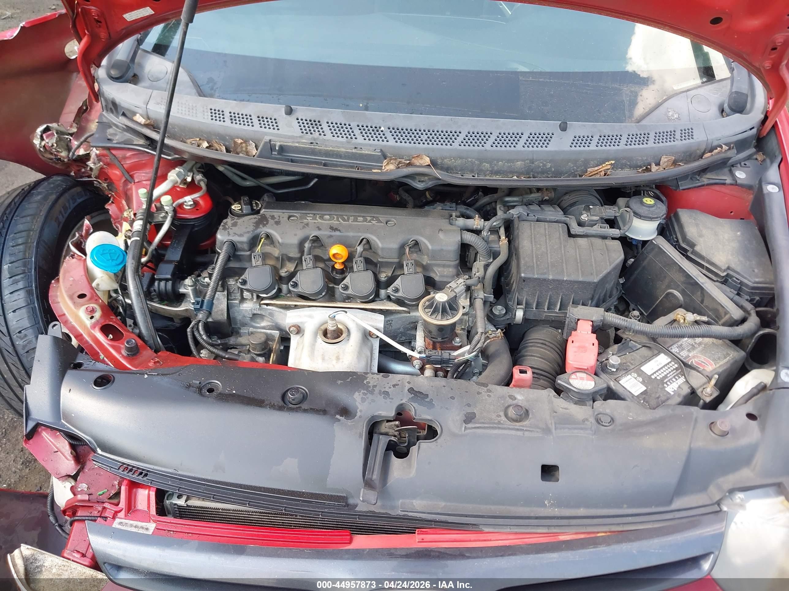 2008 Honda Civic Ex Red vin: 2HGFG12878H507873