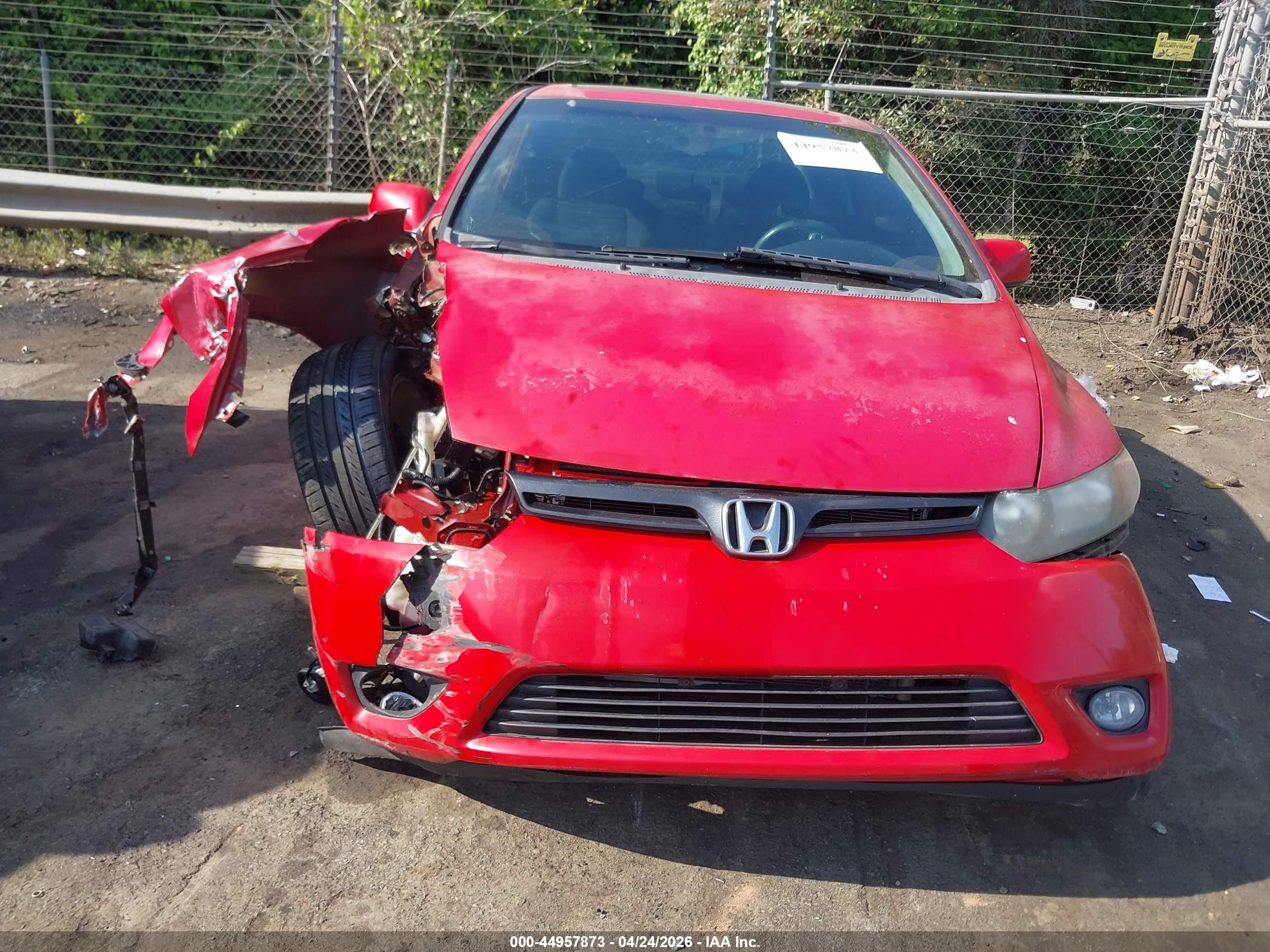 2008 Honda Civic Ex Red vin: 2HGFG12878H507873