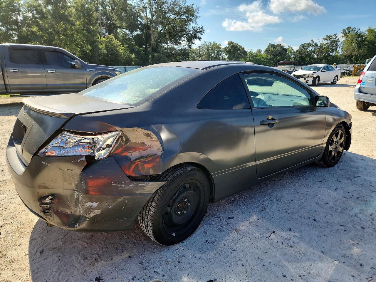 2008 Honda Civic Ex Gray vin: 2HGFG12878H525824
