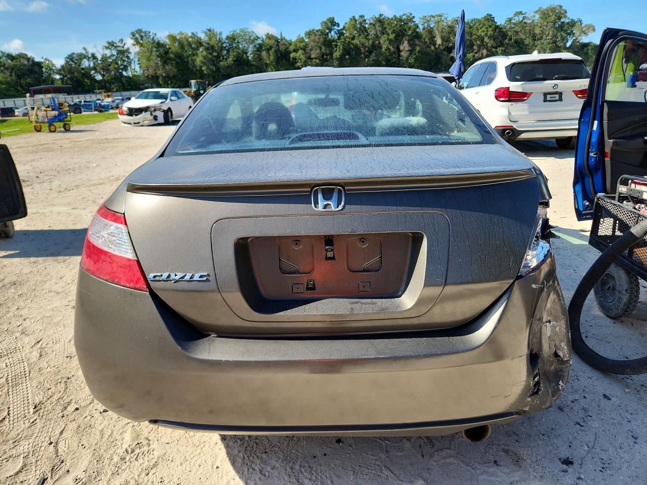 2008 Honda Civic Ex Gray vin: 2HGFG12878H525824