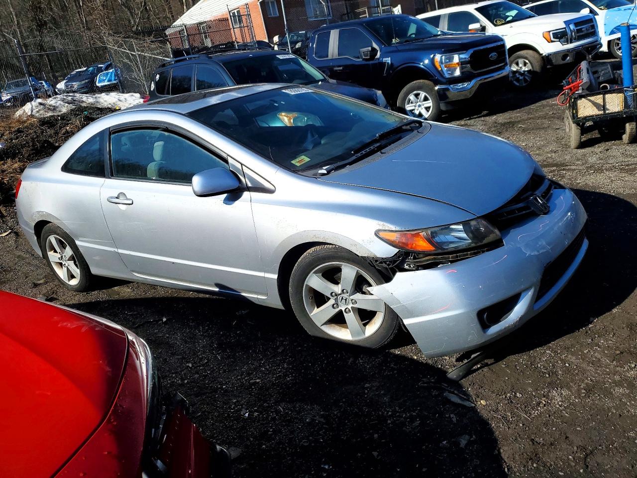 2008 Honda Civic Ex Silver vin: 2HGFG12878H553235