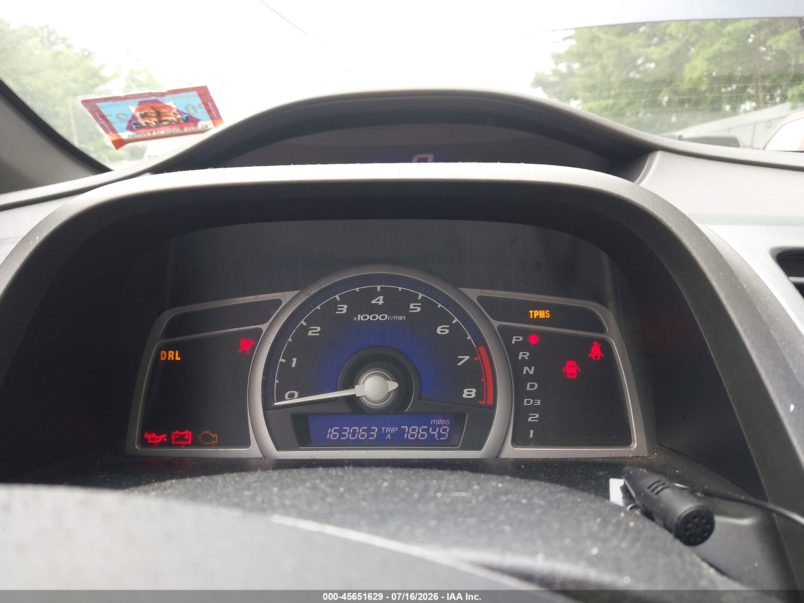 2008 Honda Civic Ex Blue vin: 2HGFG12878H555292