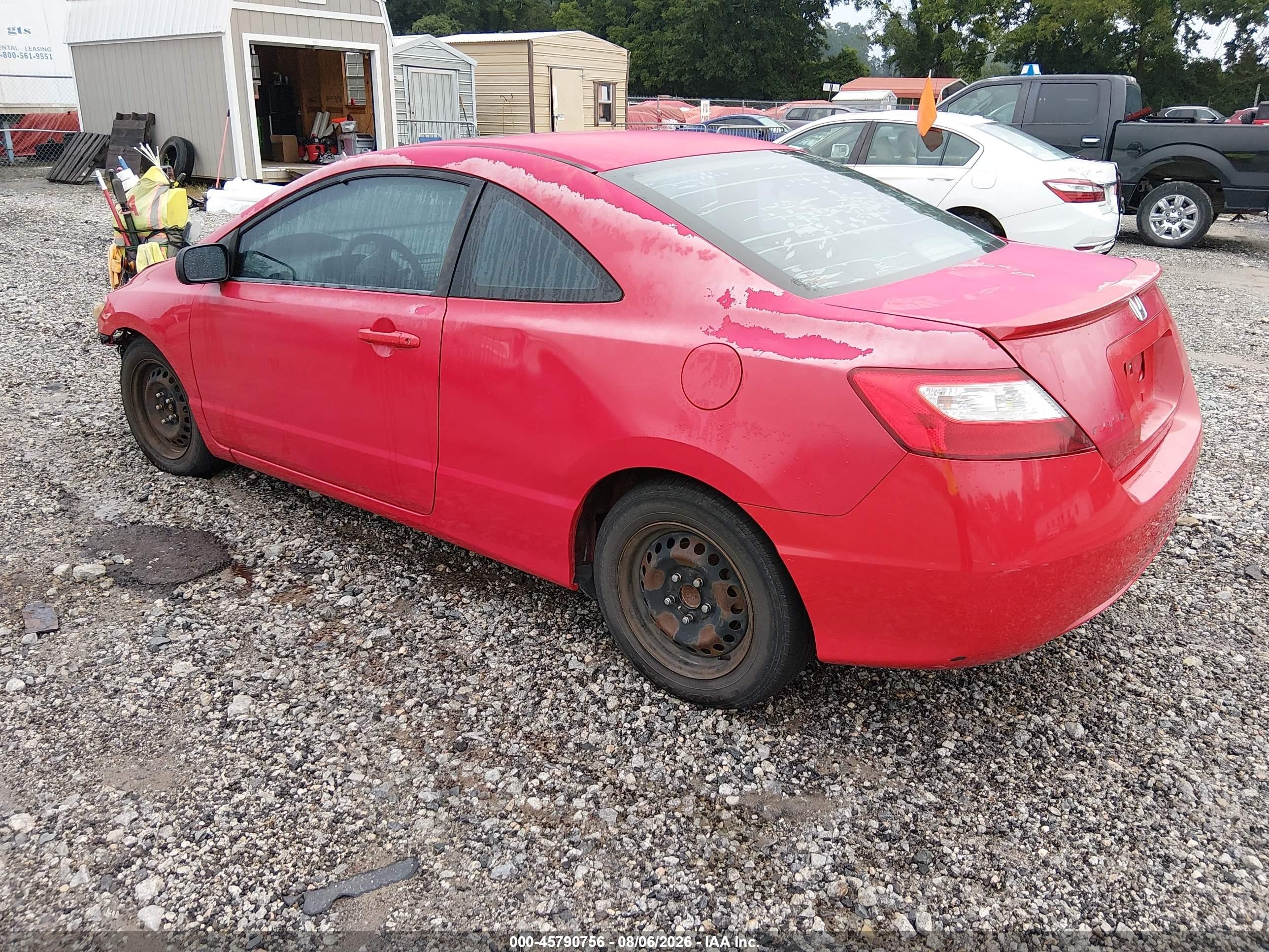2008 Honda Civic Ex Red vin: 2HGFG12878H557611