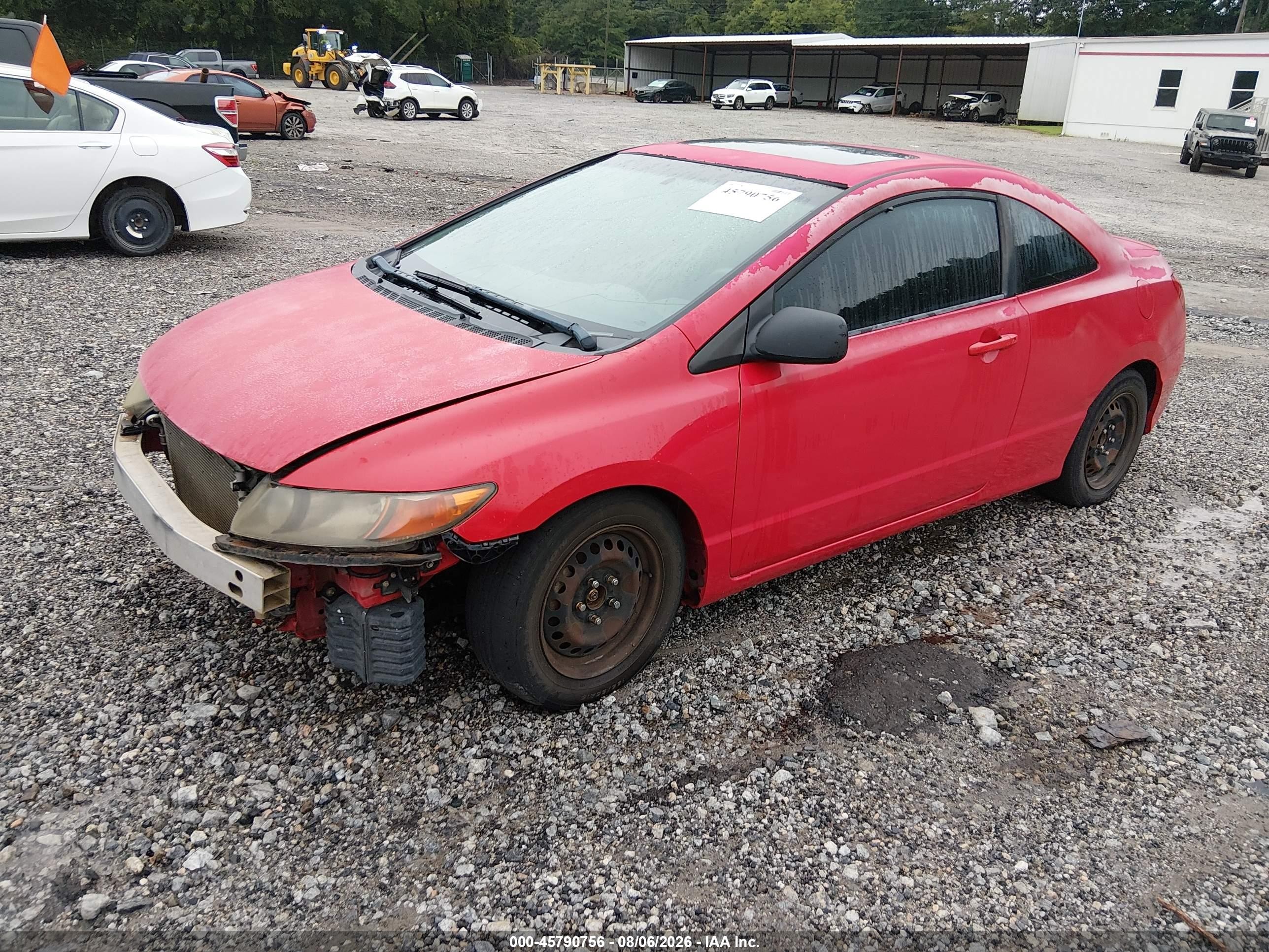 2008 Honda Civic Ex Red vin: 2HGFG12878H557611