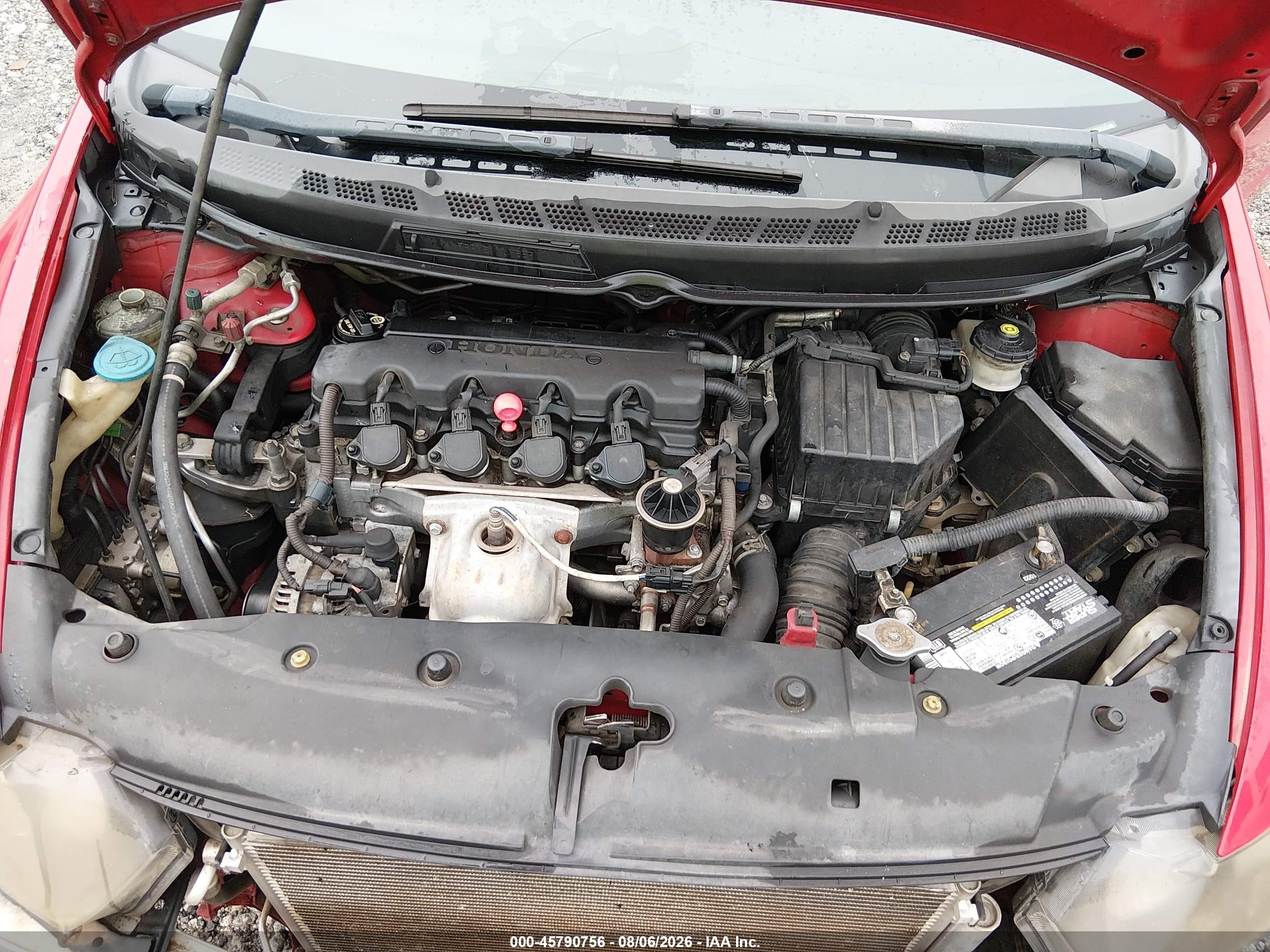 2008 Honda Civic Ex Red vin: 2HGFG12878H557611