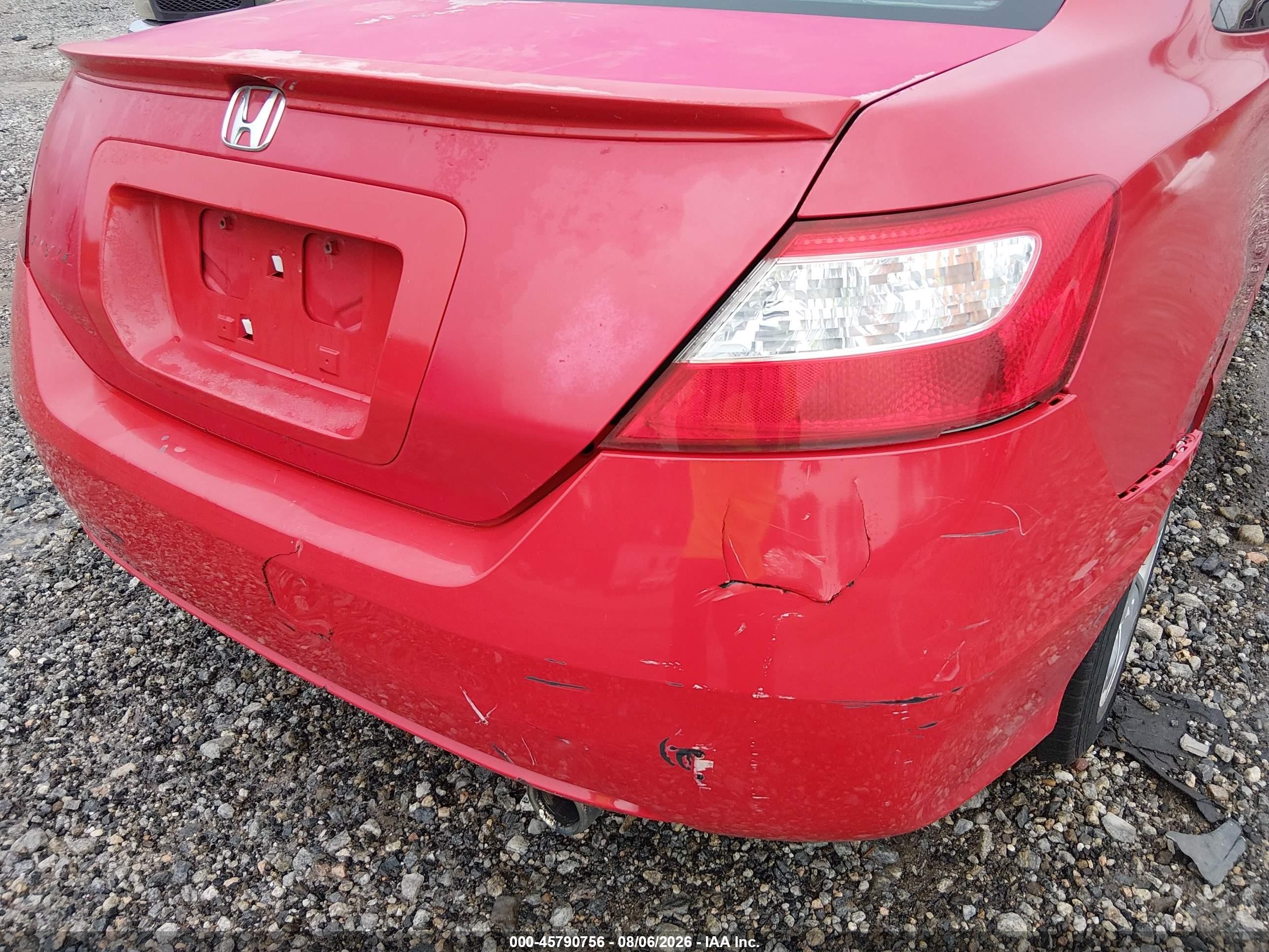 2008 Honda Civic Ex Red vin: 2HGFG12878H557611