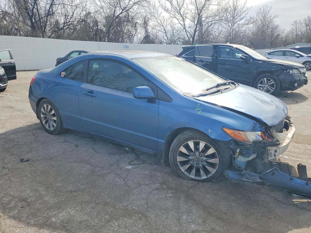 2009 Honda Civic Ex Синий vin: 2HGFG12879H524884