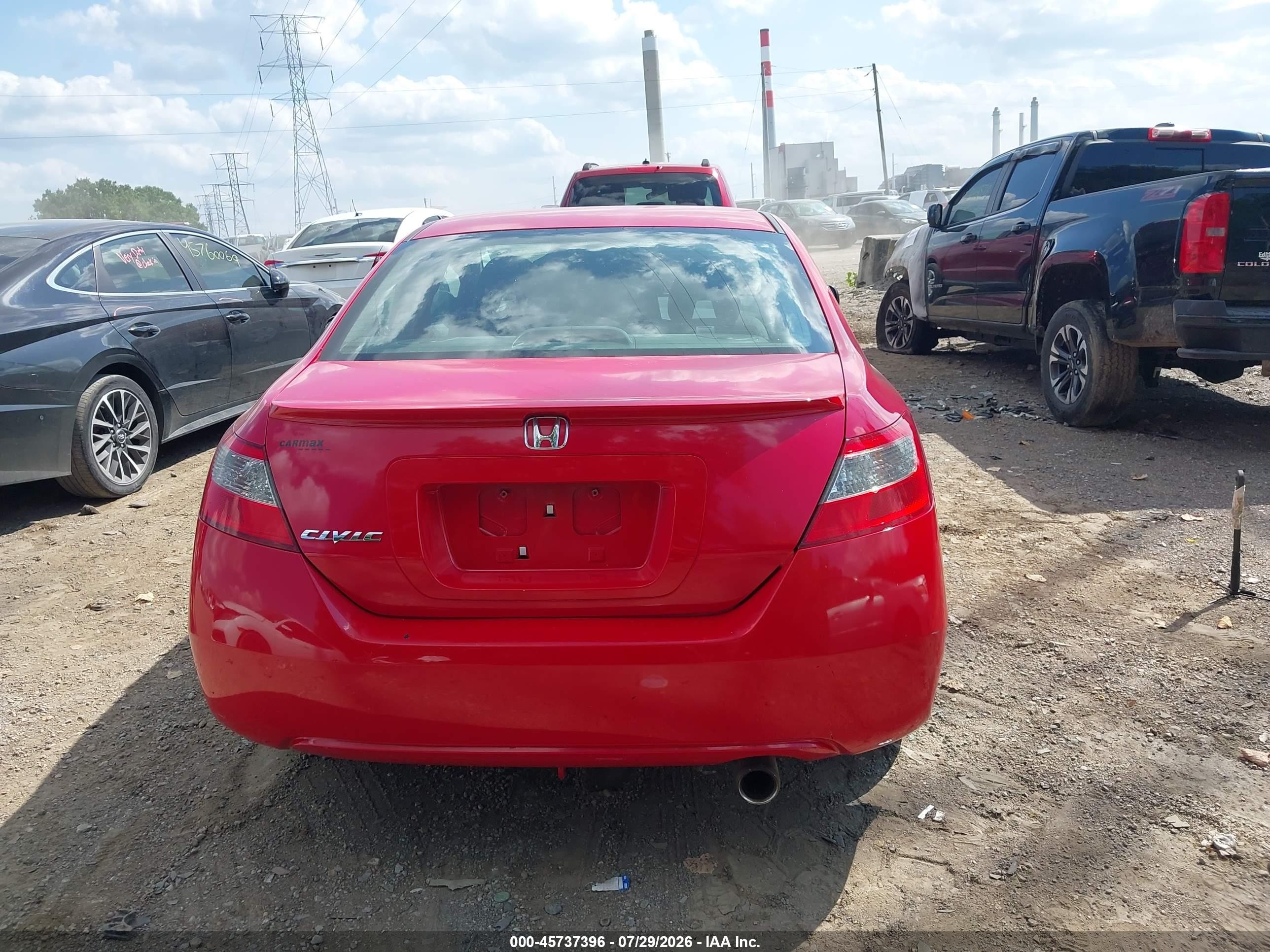 2009 Honda Civic Ex Красный vin: 2HGFG12879H528594