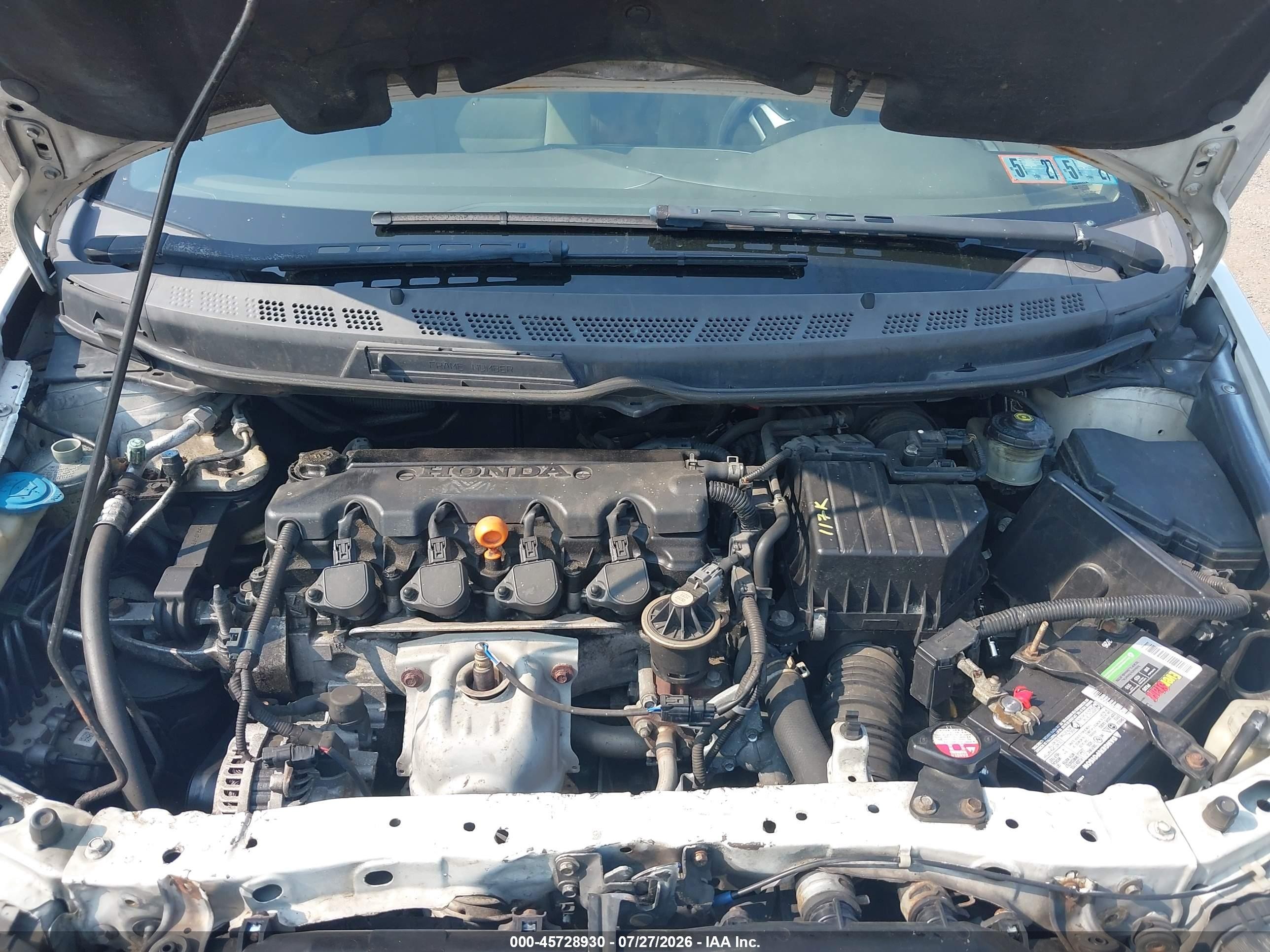 2006 Honda Civic Ex White vin: 2HGFG12886H502663