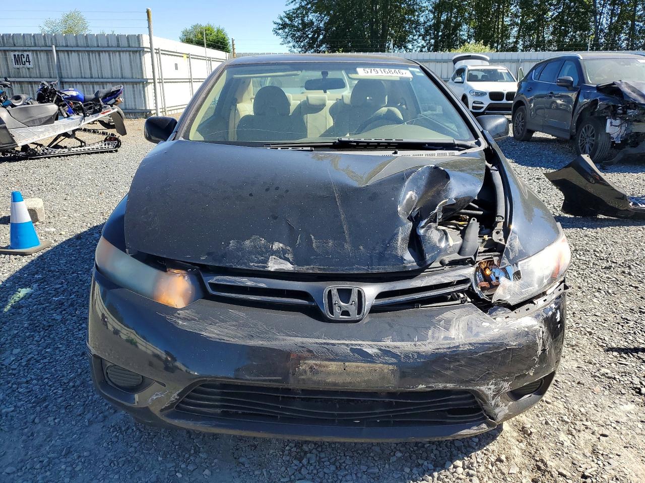 2006 Honda Civic Ex Black vin: 2HGFG12886H504316