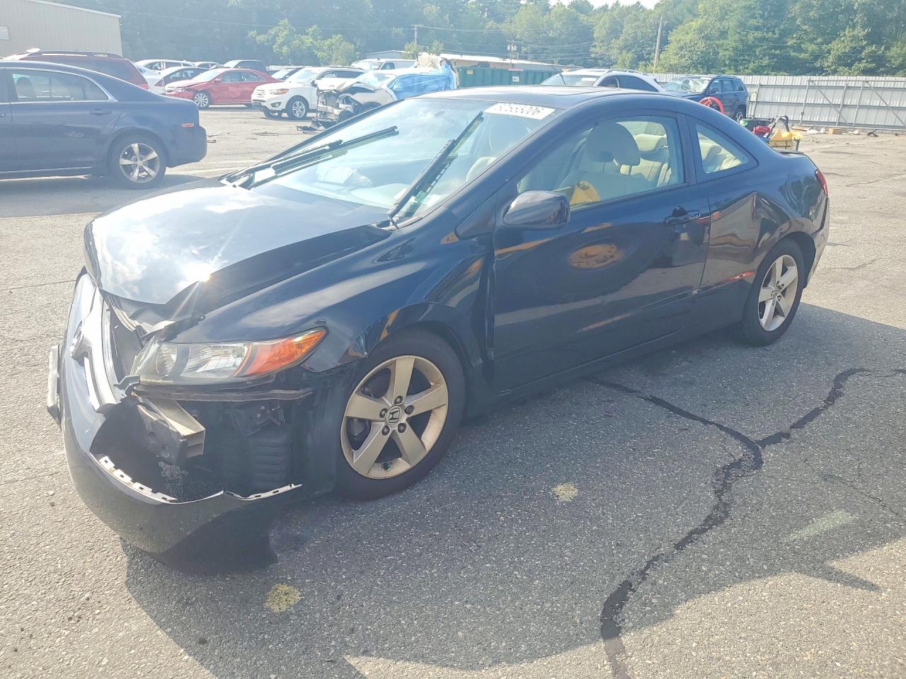 2006 Honda Civic Ex Black vin: 2HGFG12886H515915