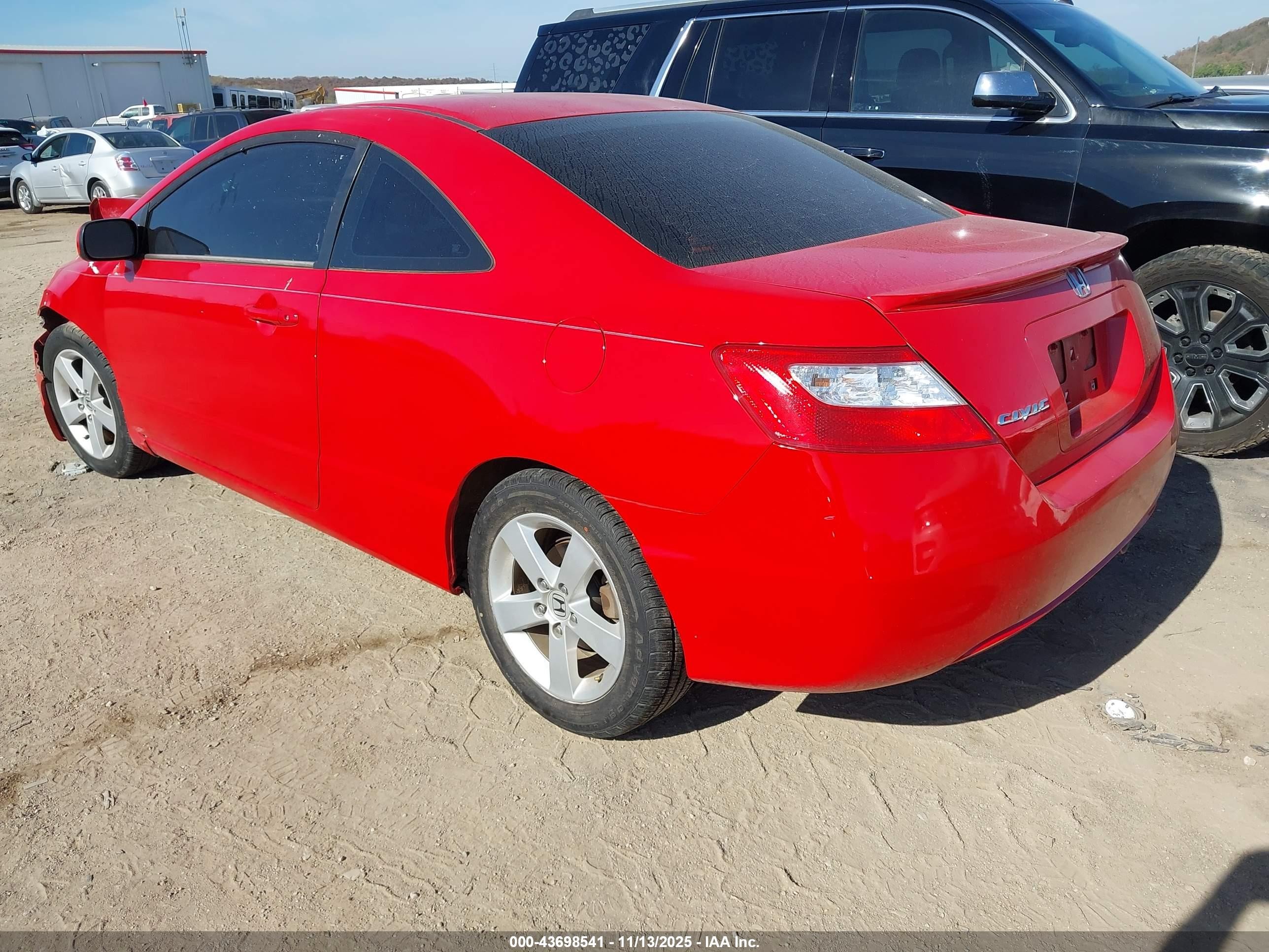 2006 Honda Civic Ex Red vin: 2HGFG12886H564256