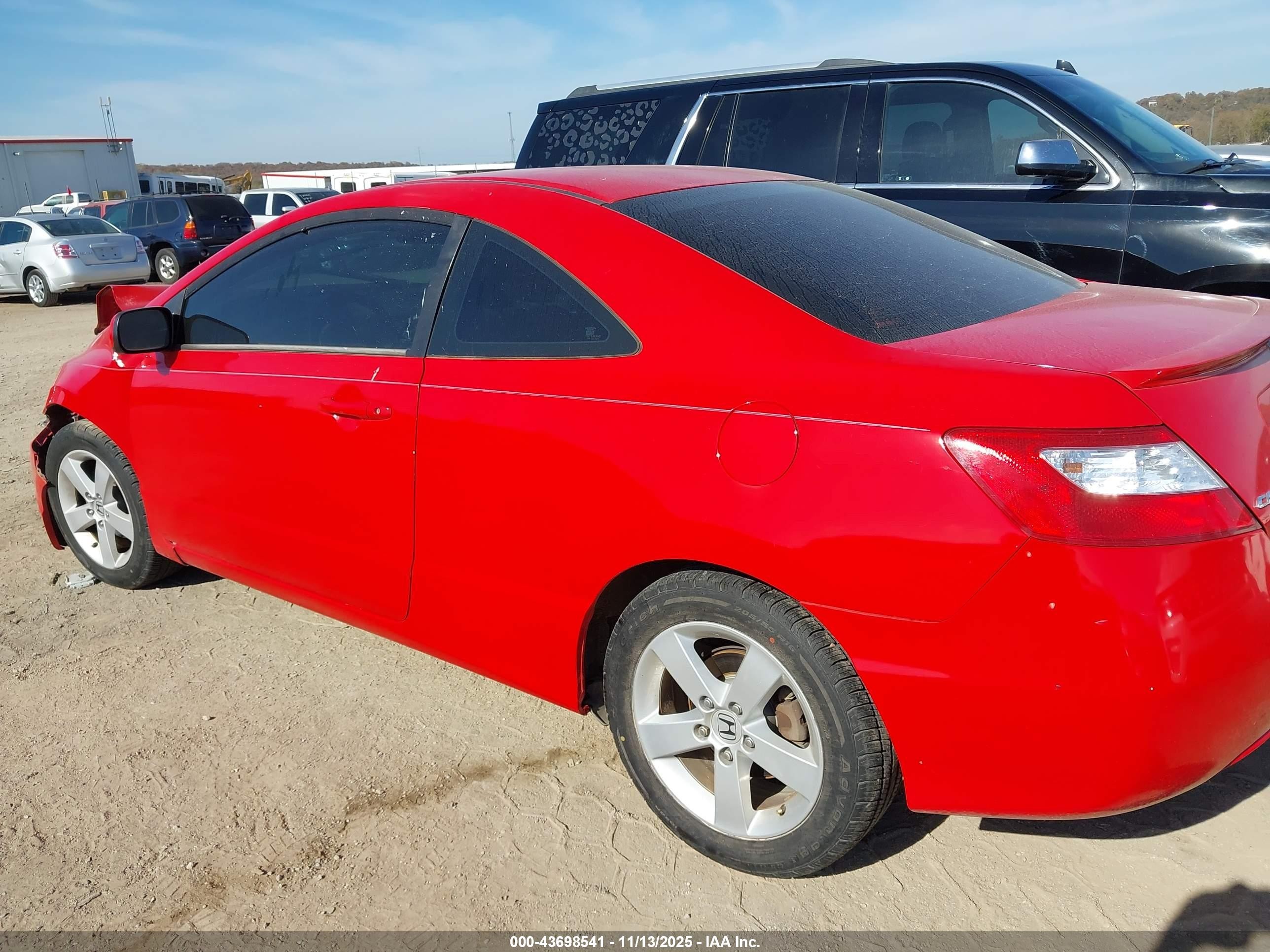 2006 Honda Civic Ex Red vin: 2HGFG12886H564256