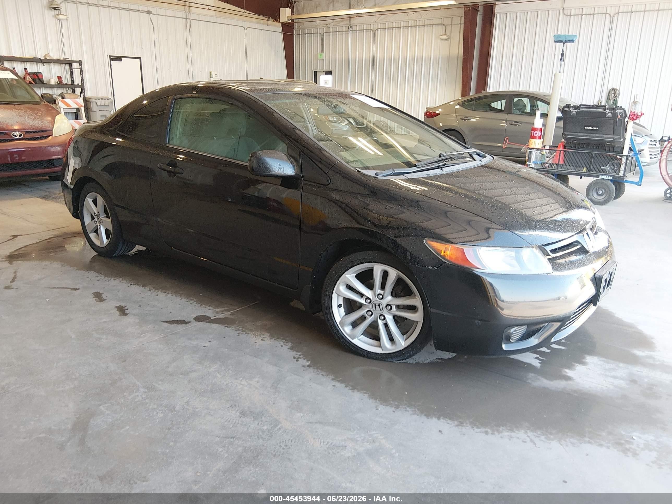 2007 Honda Civic Ex Black vin: 2HGFG12887H508593