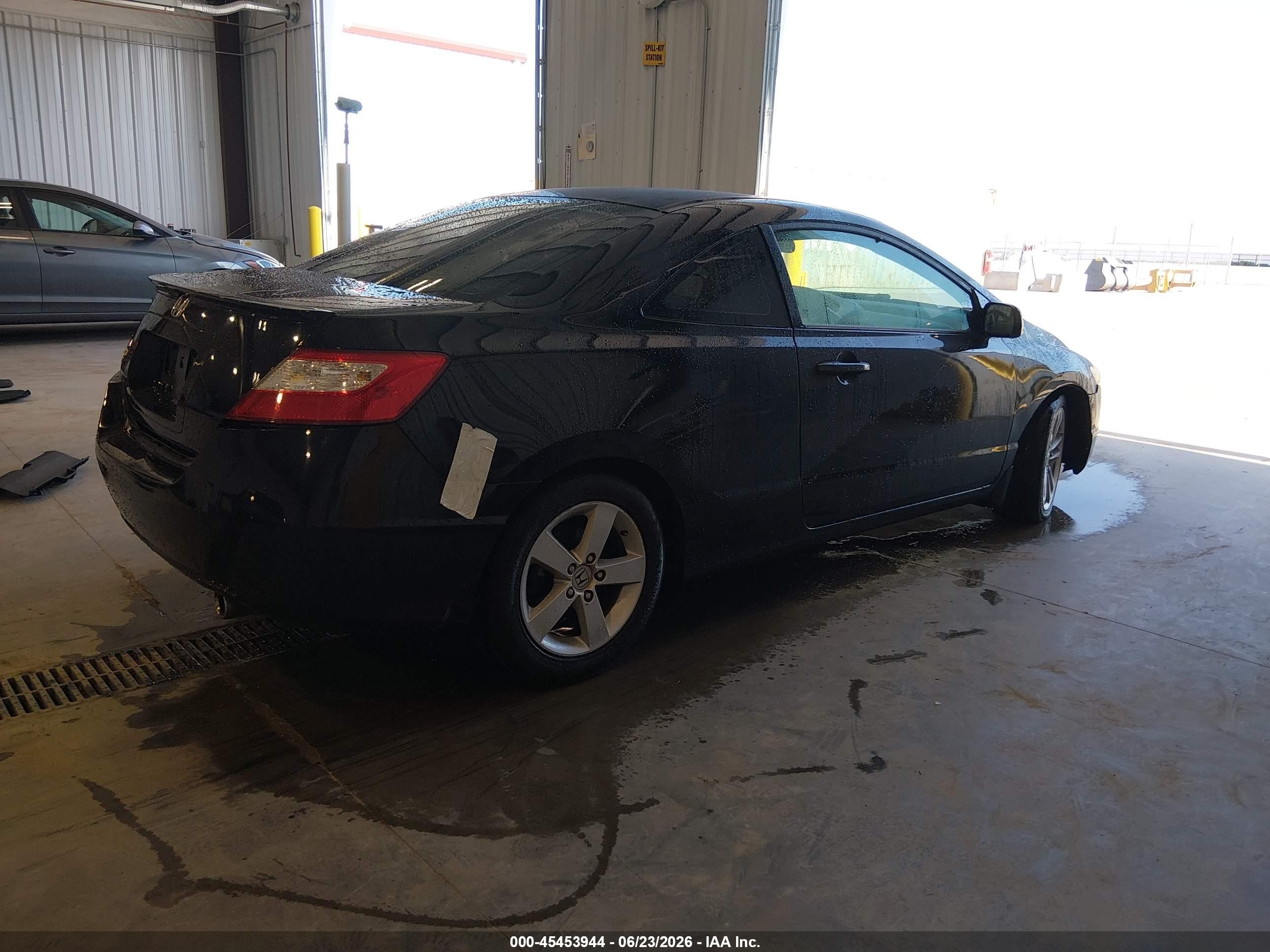 2007 Honda Civic Ex Black vin: 2HGFG12887H508593