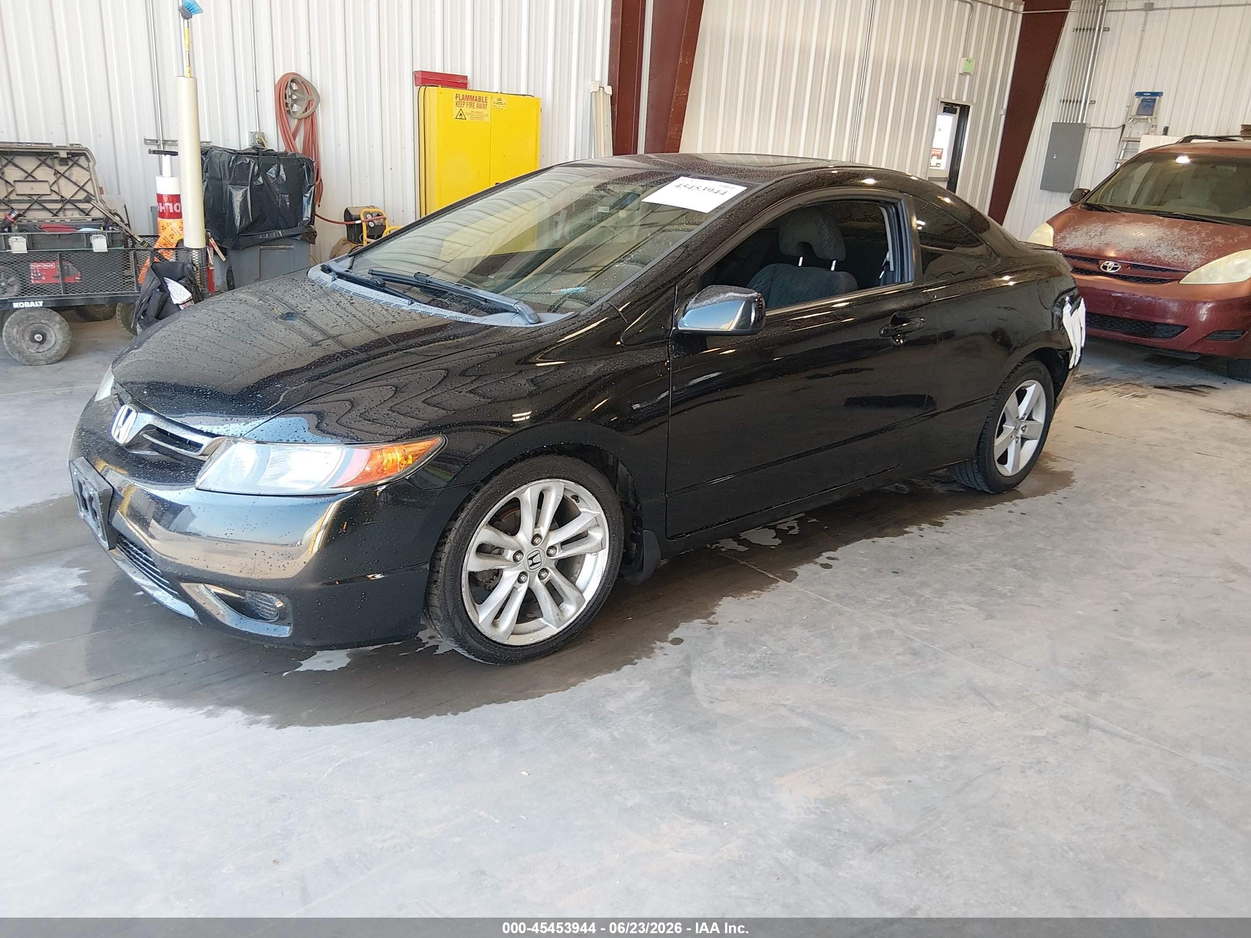 2007 Honda Civic Ex Black vin: 2HGFG12887H508593