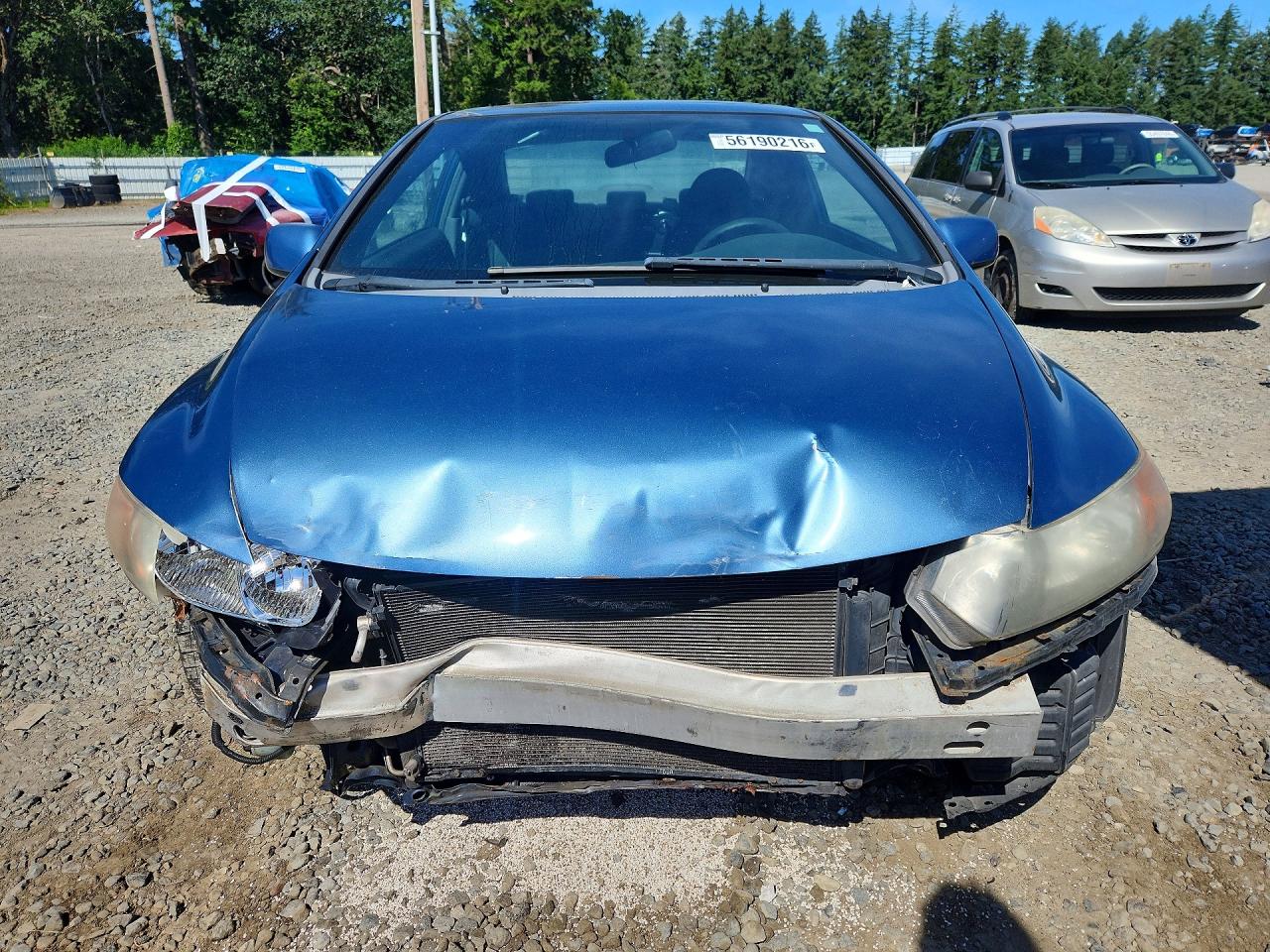 2007 Honda Civic Ex Blue vin: 2HGFG12887H553663