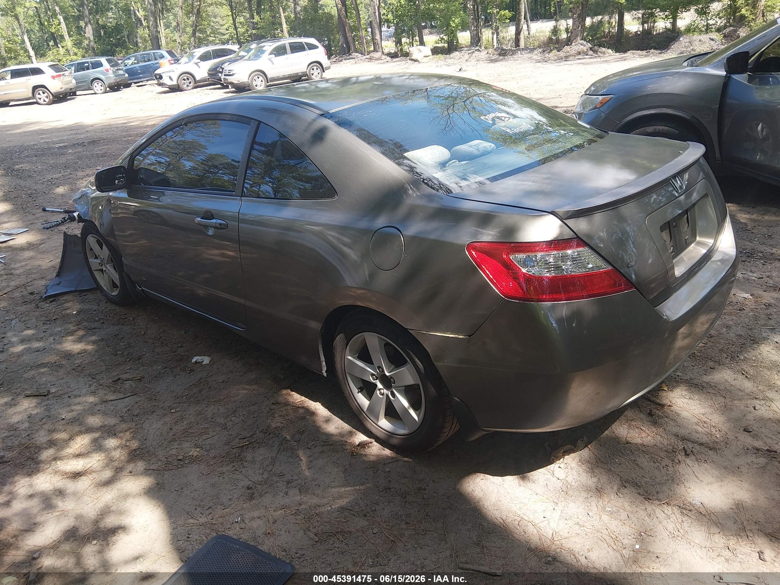 2008 Honda Civic Ex Gray vin: 2HGFG12888H503394